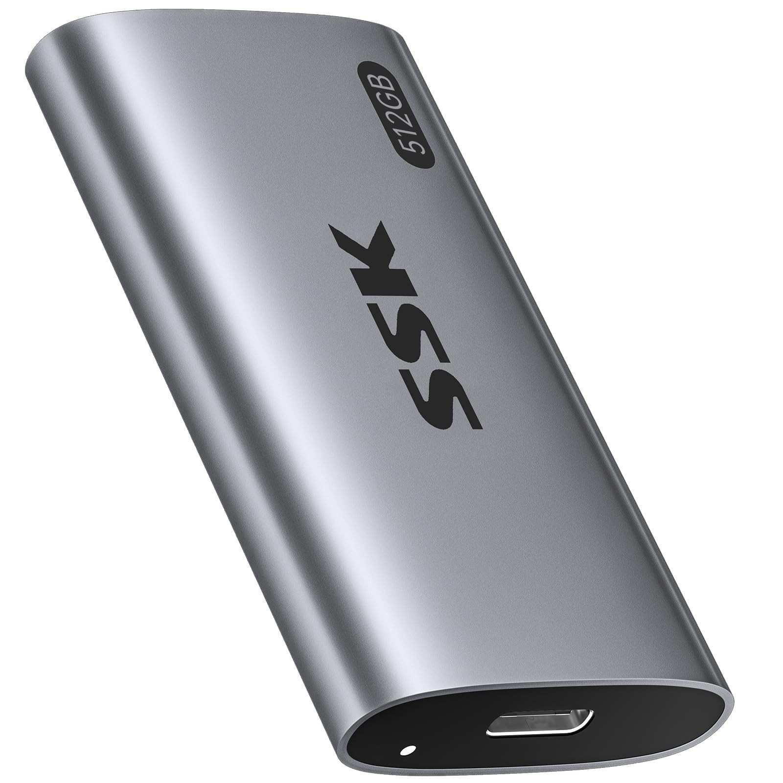 SSK 512GB SSD External Hard Drive, Portable SSD Up to 550MB/s Fast Solid Stat...