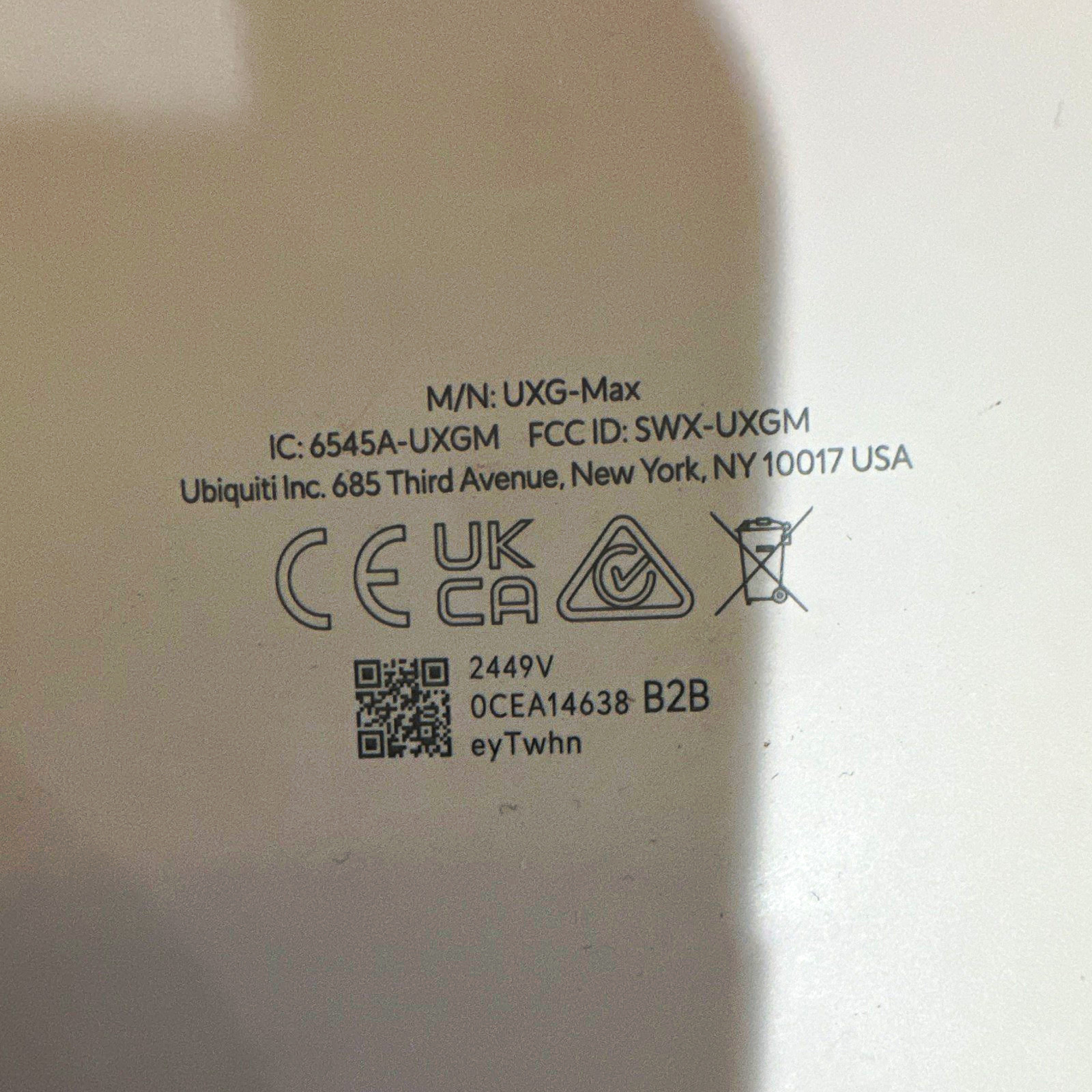 Ubiquiti UniFi UXG-Max Network Gateway Enterprise Firewall VPN Hardware