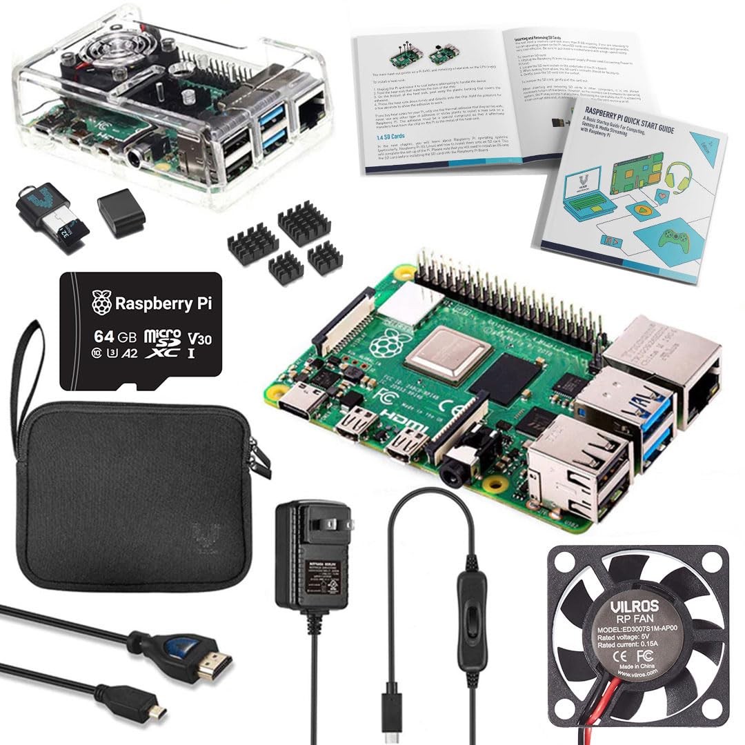 Vilros Raspberry Pi 4 Complete Starter Kit 8GB Preloaded