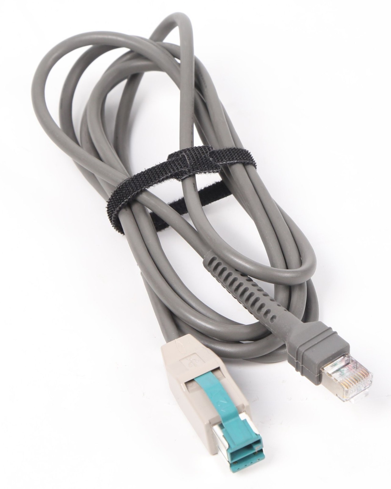 Power Plus USB Cable; 12V, Shielded, Straight, 7ft, Grey