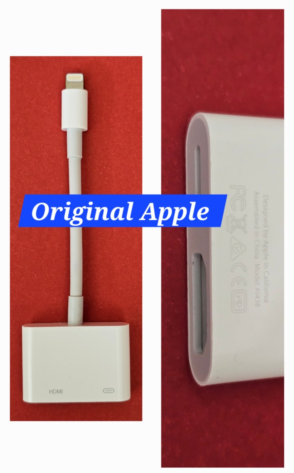 Original Apple Lightning Digital AV Adapter MD826AM/A