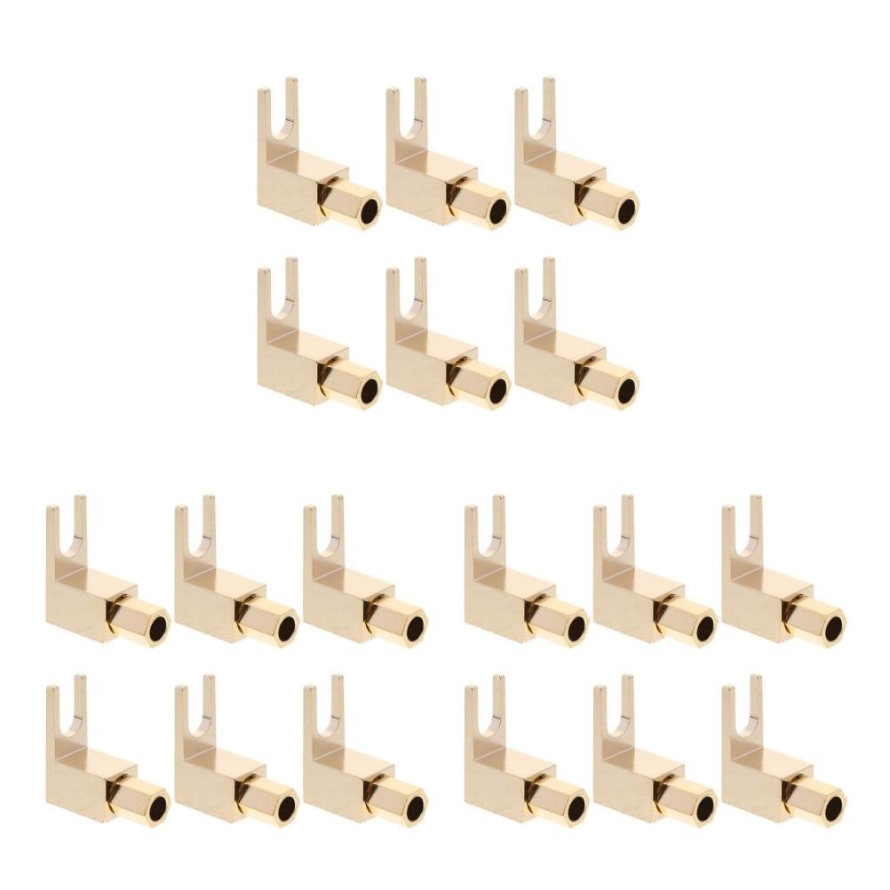 Durable Gold Copper Y Spade Fork Connector for Vintage Amplifier Audio System