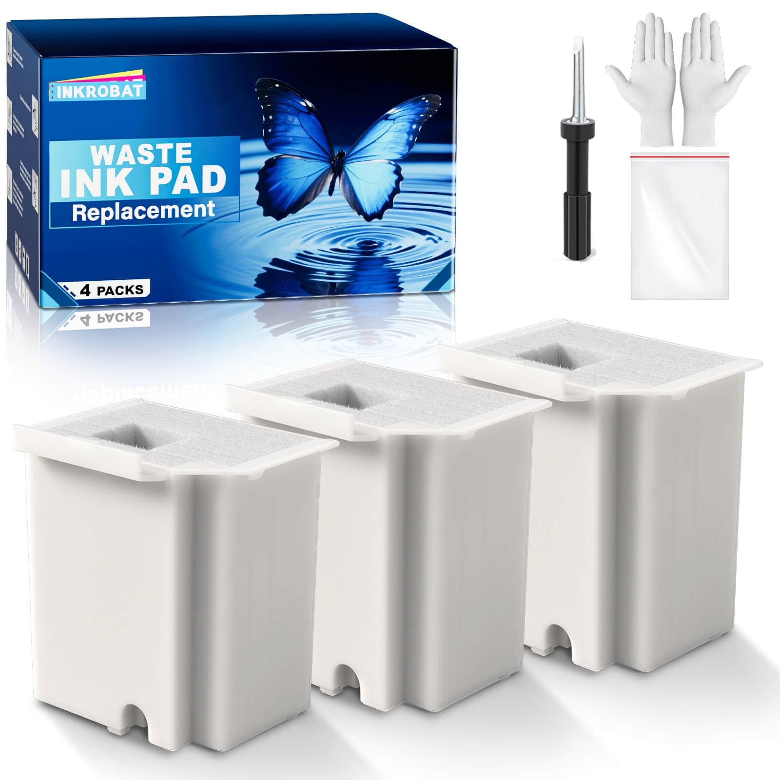 3 PCS Waste Ink Pad Replacement Reset Software For Ecotank ET2800 ET4800