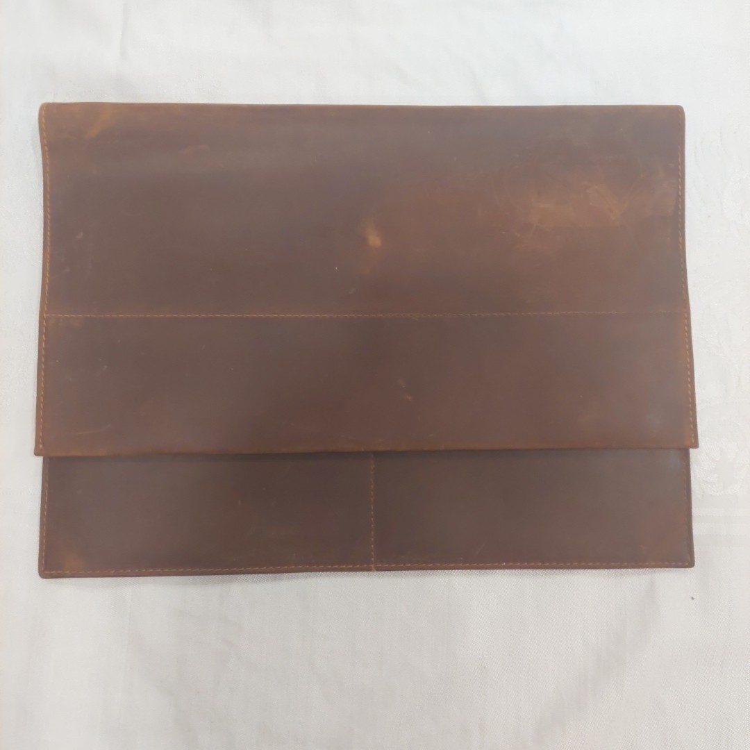 Top Grain Leather 13.25" Slim Laptop Sleeve Bag MacBook