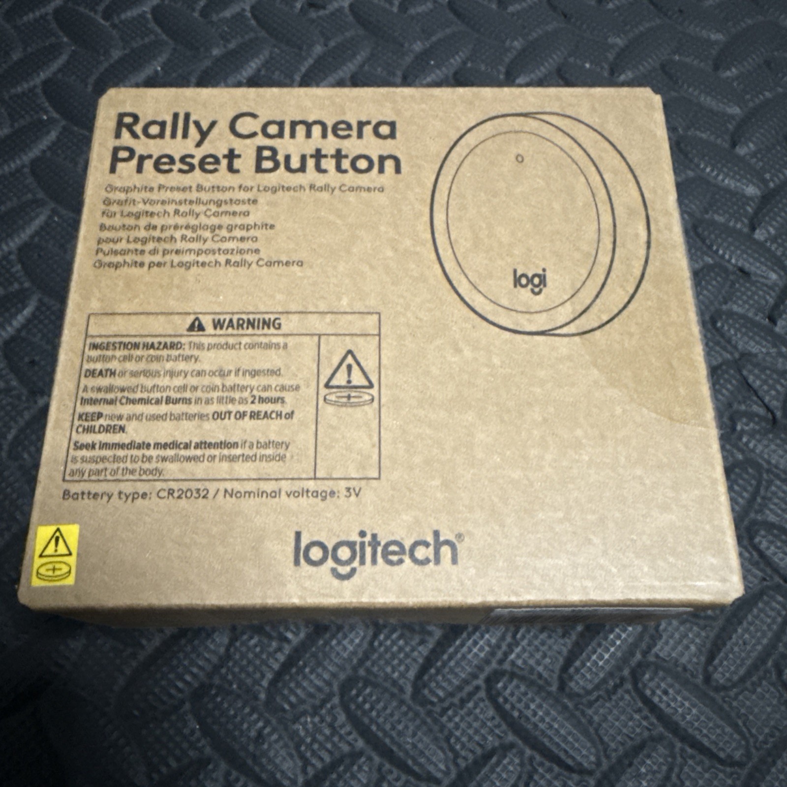 Logitech VC Rally Camera Preset Button in Graphite - 952-000226