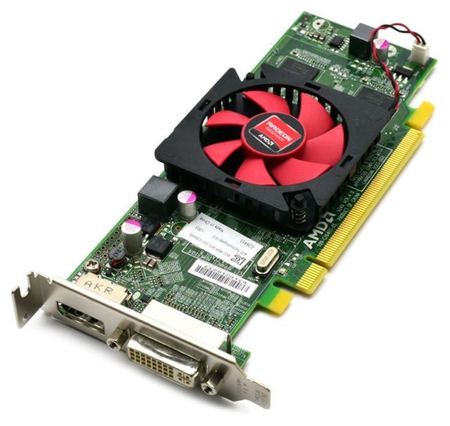 AMD ATI Radeon 1GB PCI-E x16 w/ VGA Adapter - Low Profile
