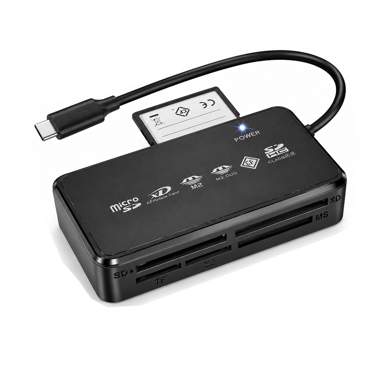 7 in 1 USB 3.0 Type C Card Reader SD Micro SD TF OTG Memory Adapter PC Laptop US