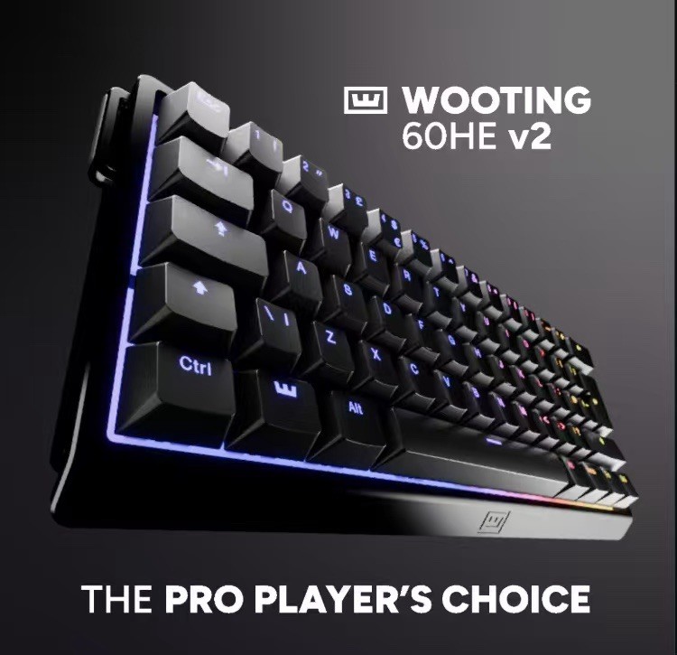 Wooting 60HE v2 Rapid Trigger Keyboard for Valorant CS2 FPS Gaming SHIPPING NOW