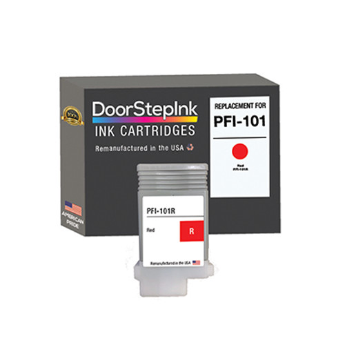DoorStepInk Compatible Ink Cartridges For Canon PFI-101 Red 130ml-USA