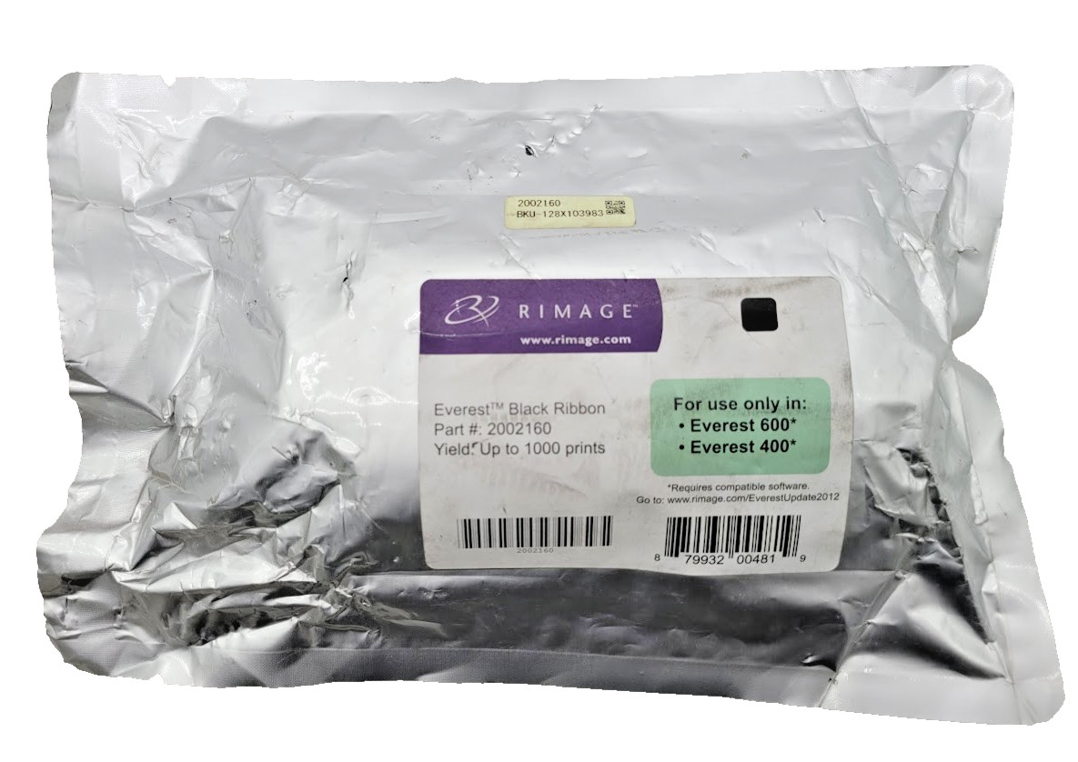 RIMAGE 2002160 Black Ribbon Original For EVEREST 400/EVEREST 600