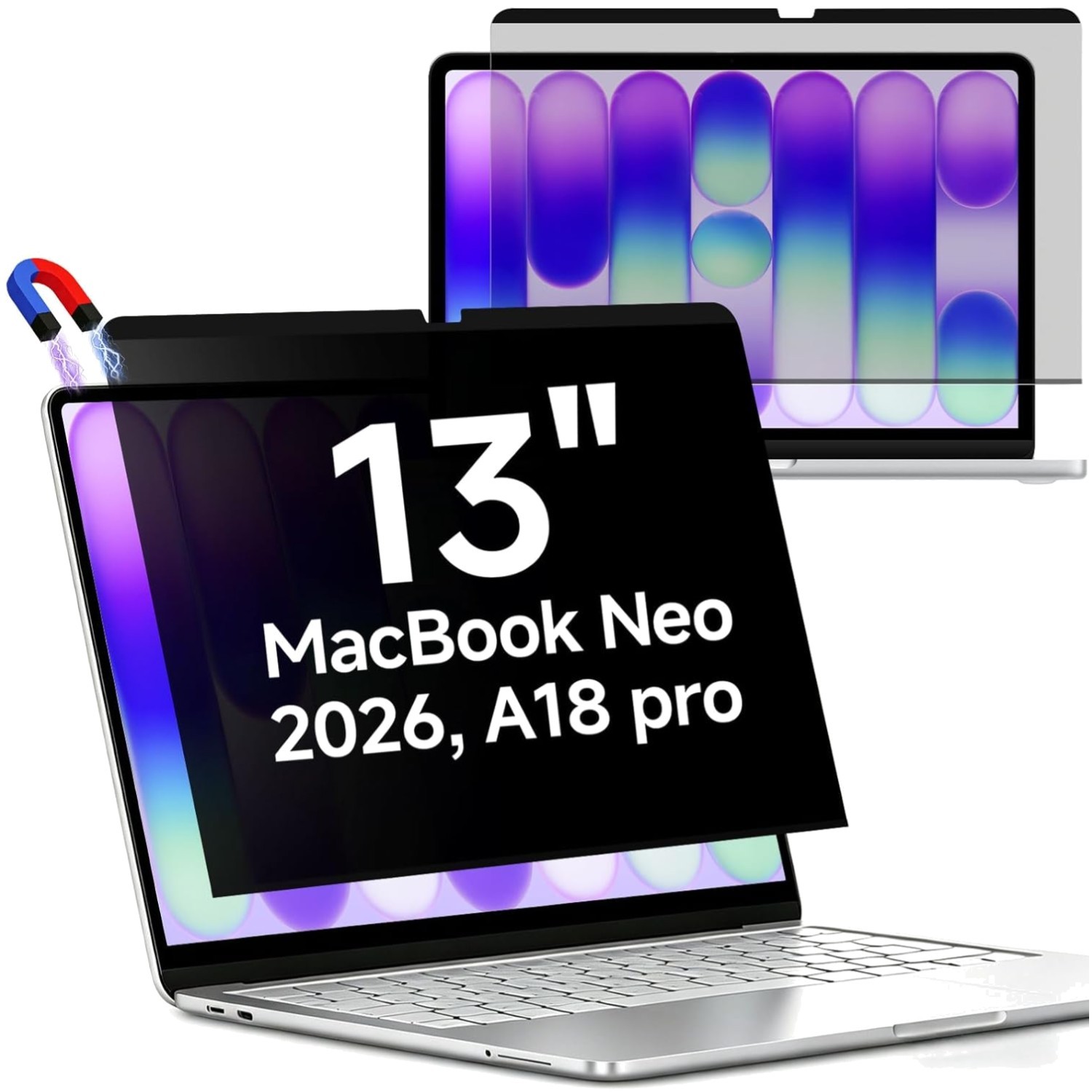 MacBook Neo Privacy Filter with Anti-Glare Shield