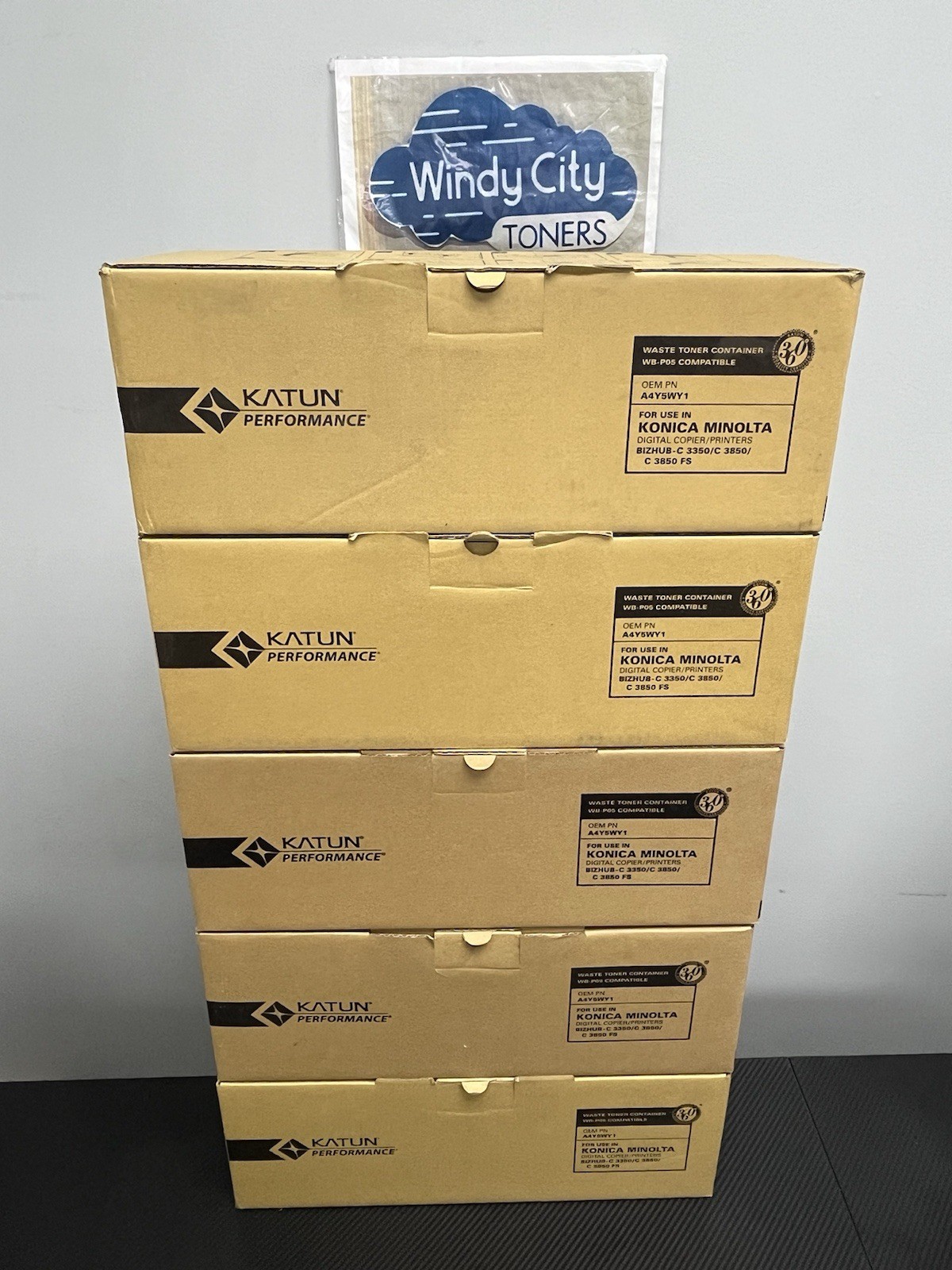 Katun 47551 Compatible For Konica WB-P05 (A4Y5WY1) Lot of 5 Waste Container New