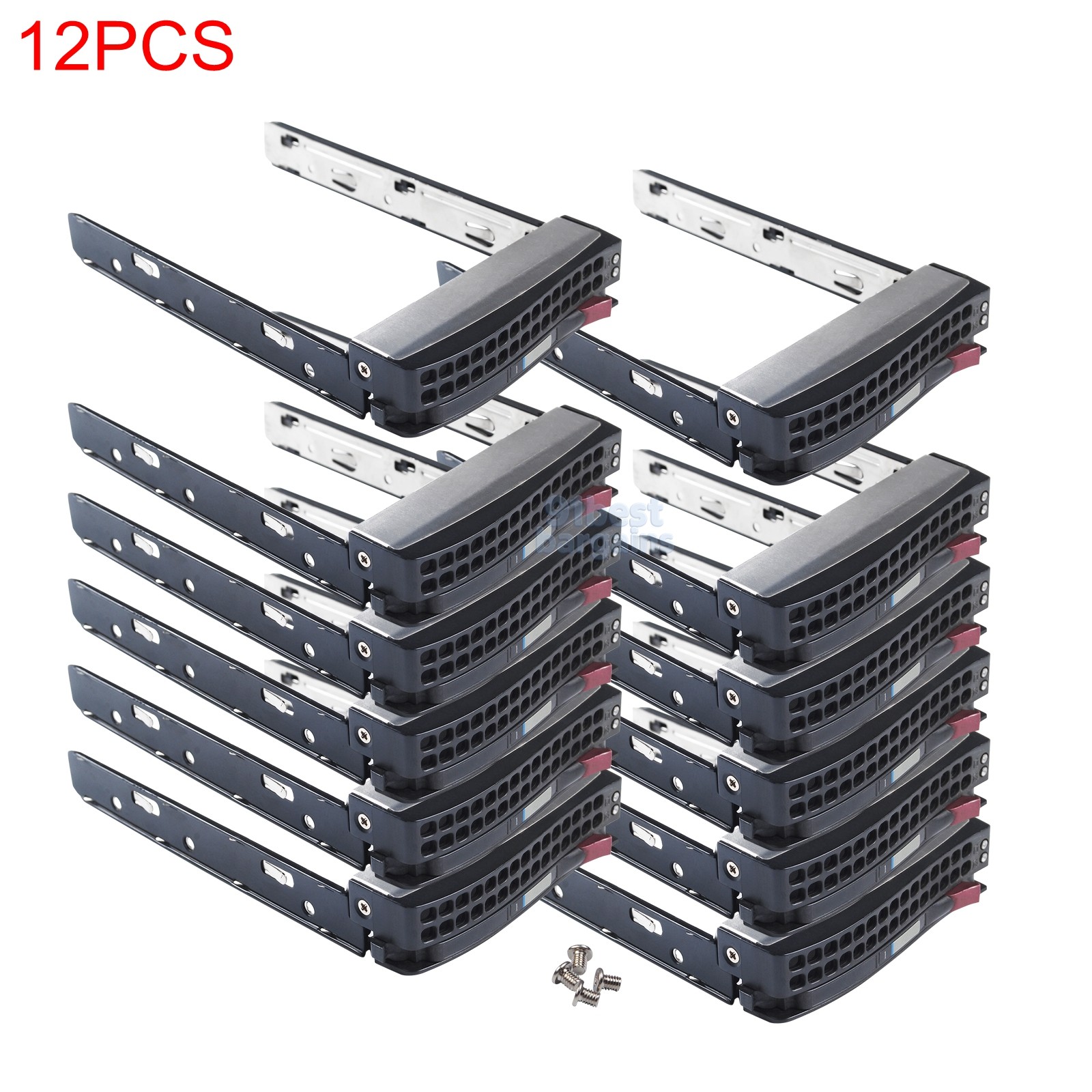 Lot of 12 Supermicro (Gen 5.5) Hot-Swap 3.5" Hard Drive Tray MCP-220-00075-0B