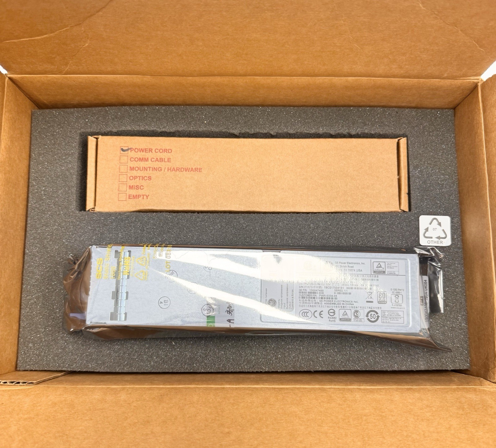 GE PWR-0334-05 CSAC0250BZ 250W 150047488 Switching Power Supply