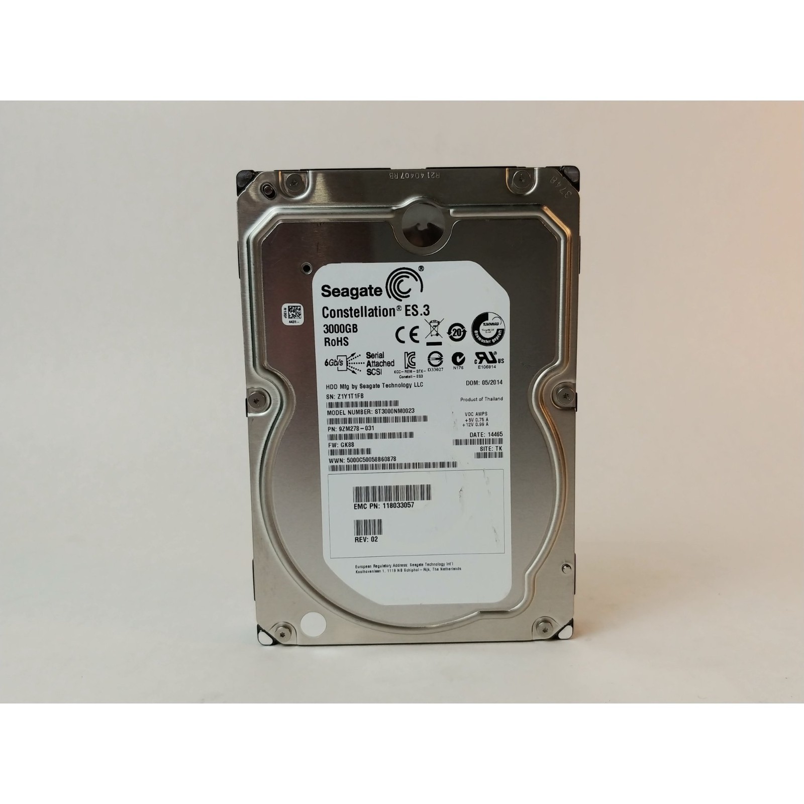 Seagate  ST3000NM0023 3TB 3.5 in SAS 2 Enterprise Drive