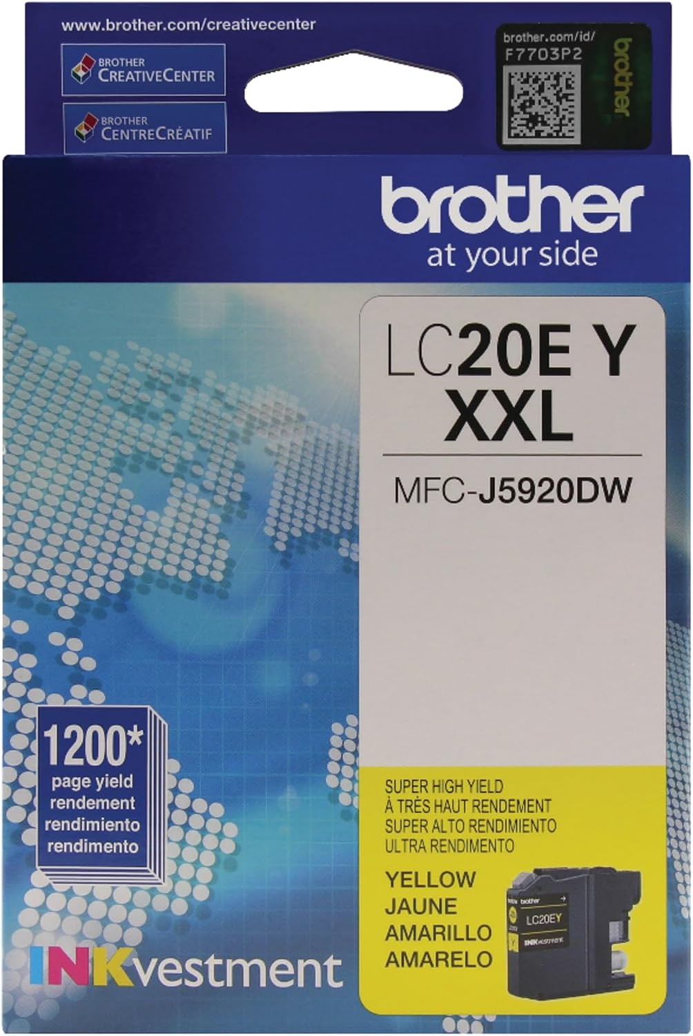 Brother LC20EY Super High Yield Yellow Ink Cartridge