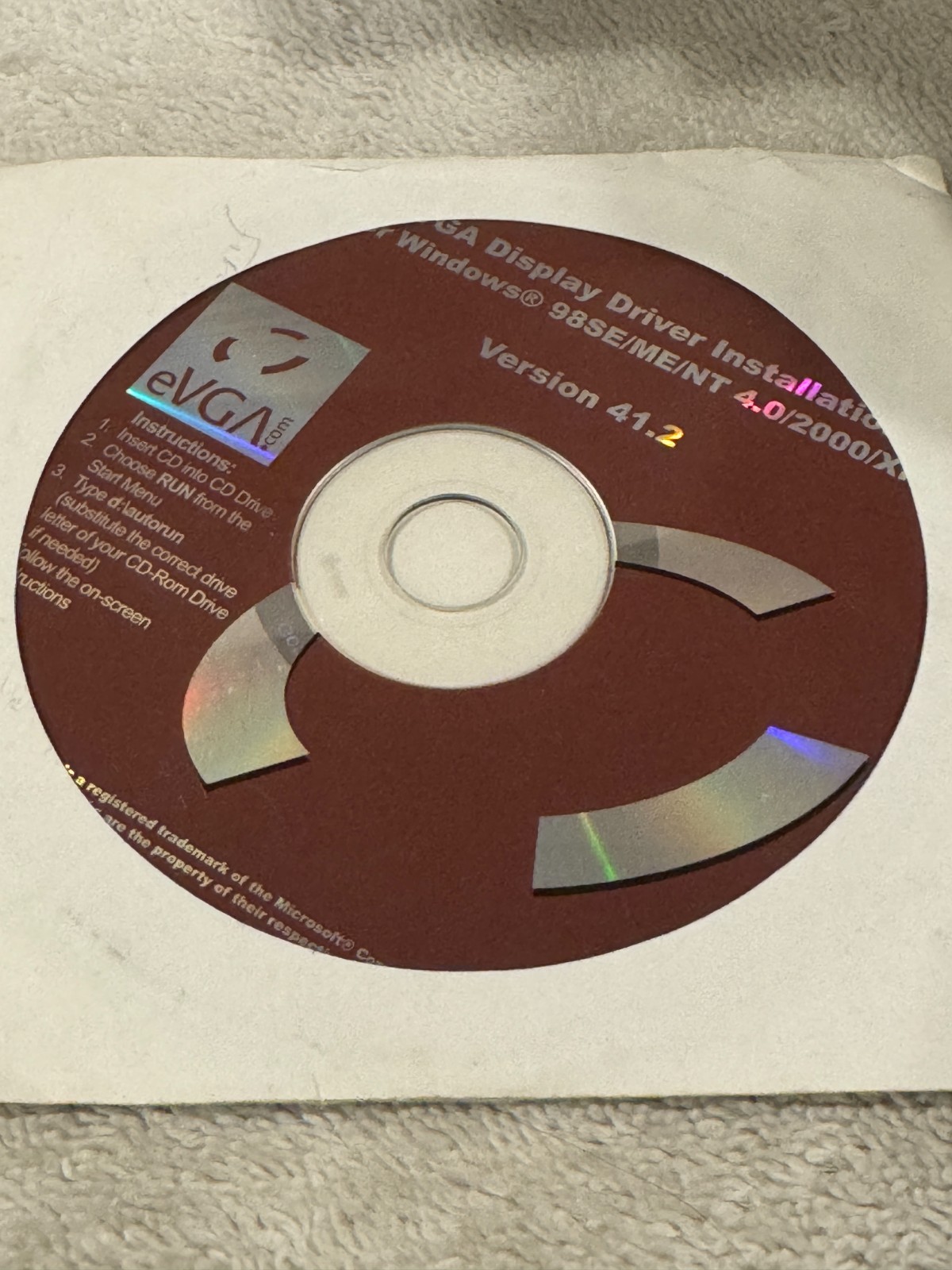 EVGA Display Driver Installation for Windows 98SE/ME/NT 4.0/2000/XP - CD ONLY