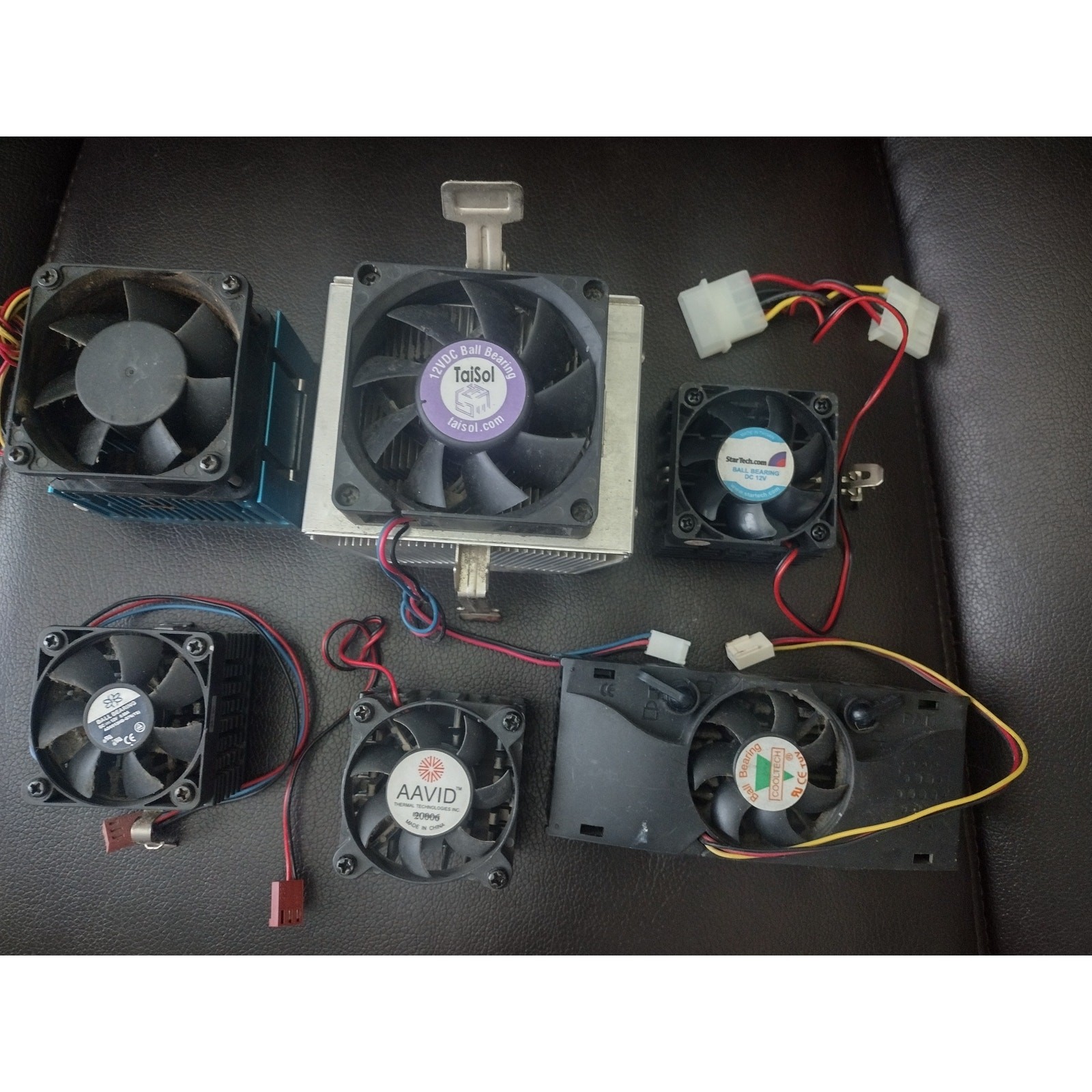 Lot of 6 Computer CPU Coolers, Heatsinks, & Cooling Fans TaiSol, StarTech, Aavid