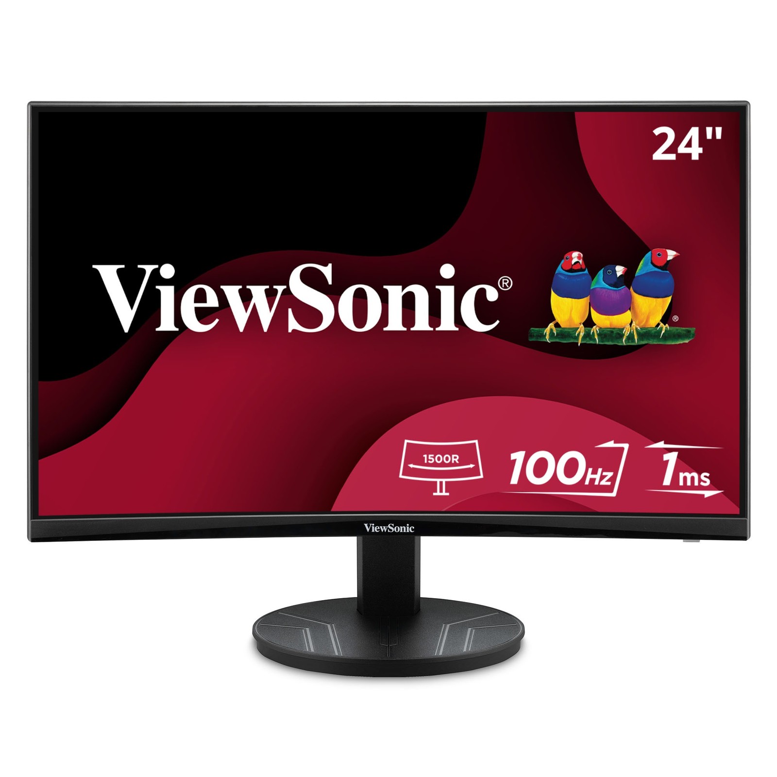 ViewSonic VA2416C 24" FHD Curved Monitor with Variable Refresh Rate (CR)