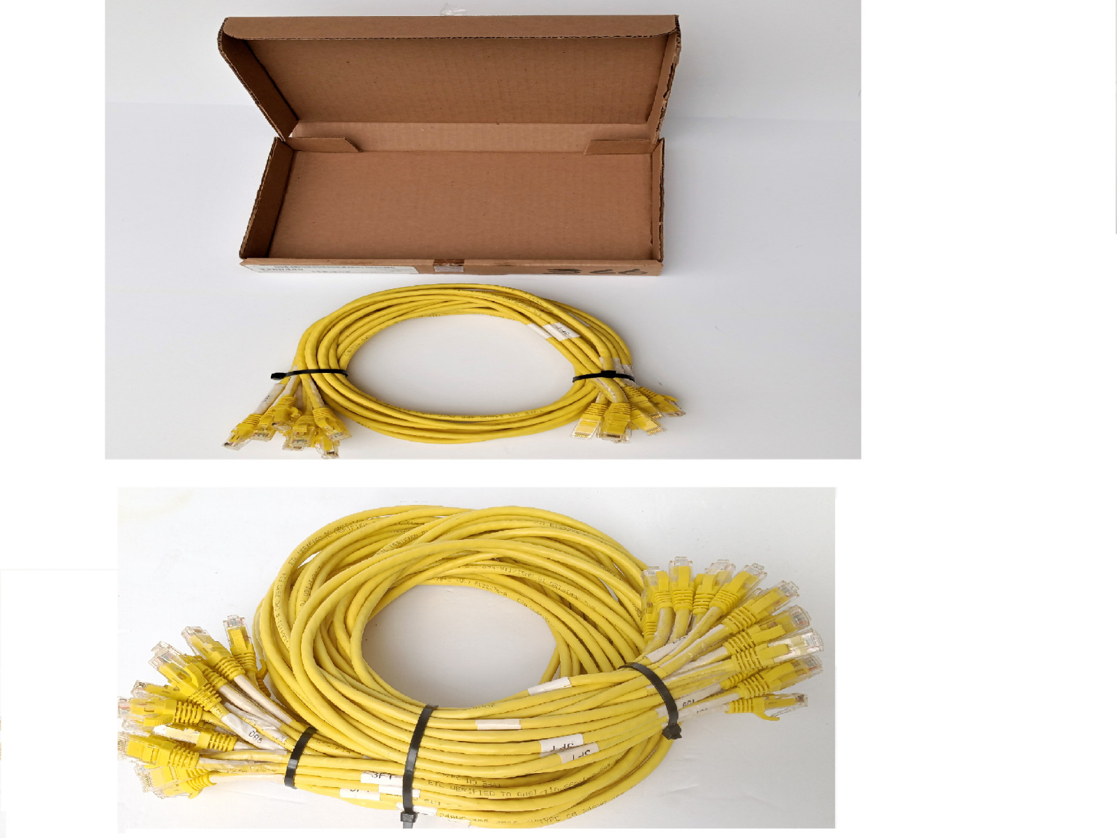 Cat6 CMG 500 MHz 24AWG UTP Rj45 Ethernet Cable 3Ft 4Ft Lot of 8,9,10,15,20pcs Ye