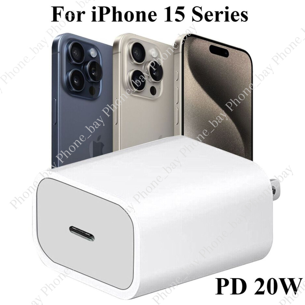 For iPhone 15 14 13 12 Pro Max 20W PD USB C Fast Wall Charger Plug Power Adapter
