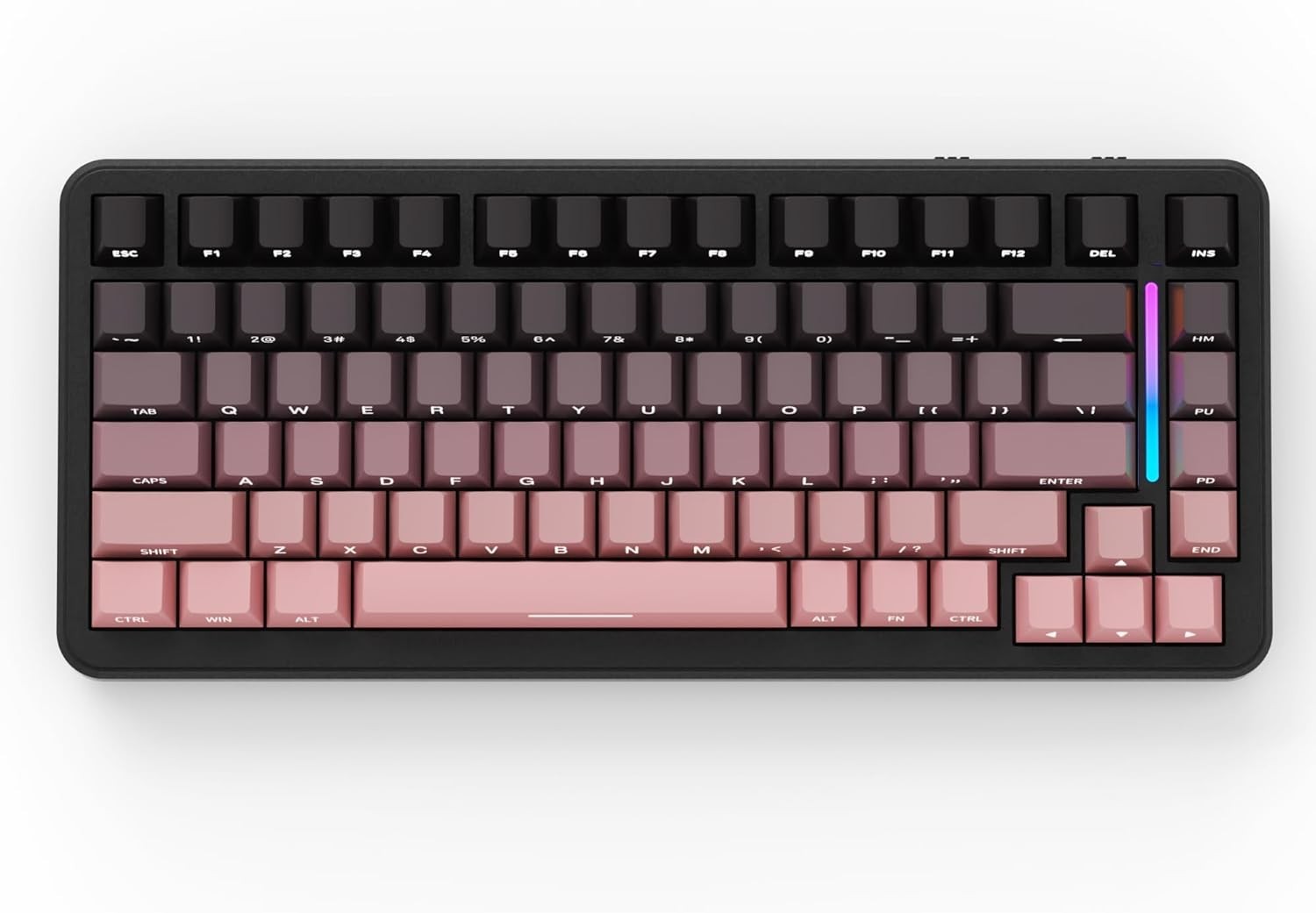 ATTACK SHARK M86 75% 82 Keys Tri-Mode Wireless Mechanical Keyboard, Side Printed