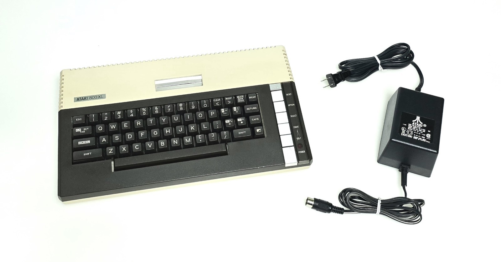 ATARI 800XL Vintage Home Computer, Power Supply and Manuals (For Parts Only)