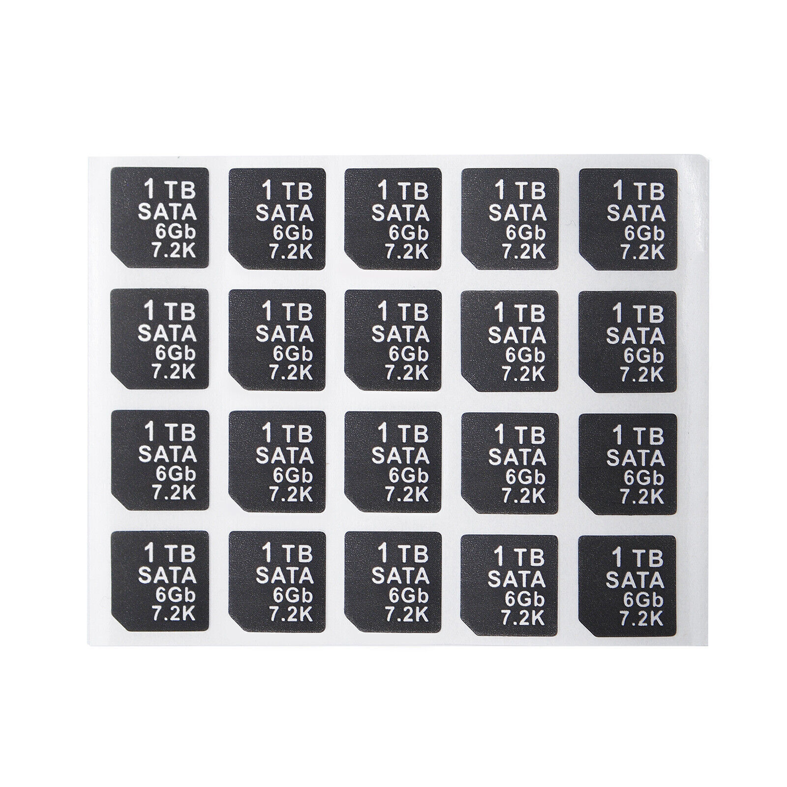 20PCS Capacity Sticker For DELL DXD9H X7K8W 14gen 14th hard disk tray Caddy