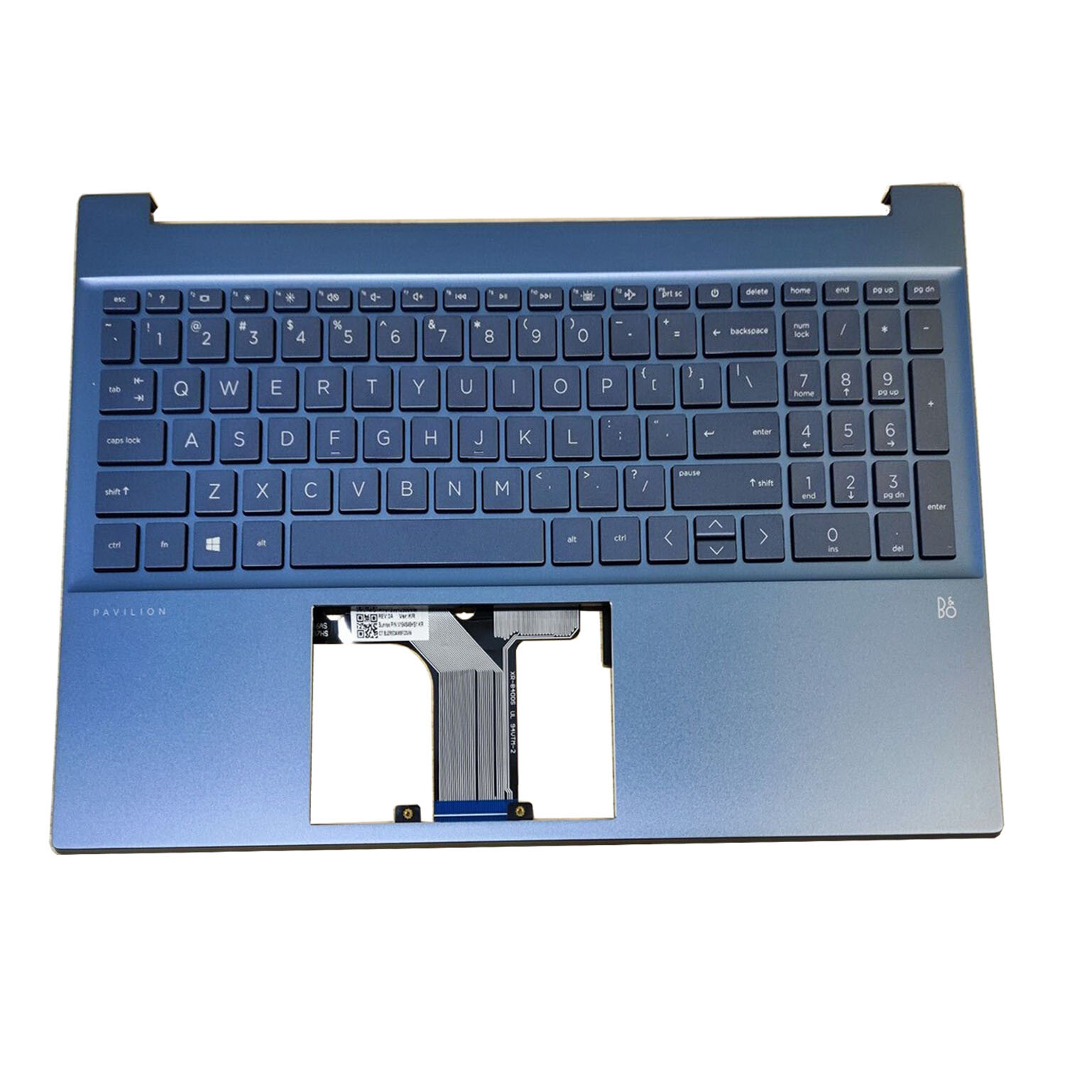 For HP Pavilion 15-eg 15-eh Blue Palmrest w/ Backlit Keyboard M08920-001 US New