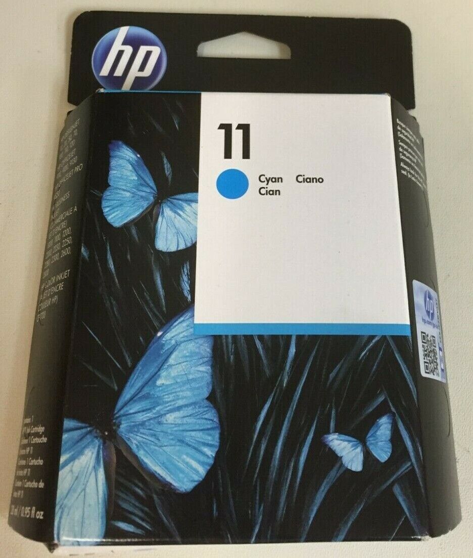 LOT OF 5 | HP 11 Cyan Ink Cartridge C4836A | EXP DEC2013