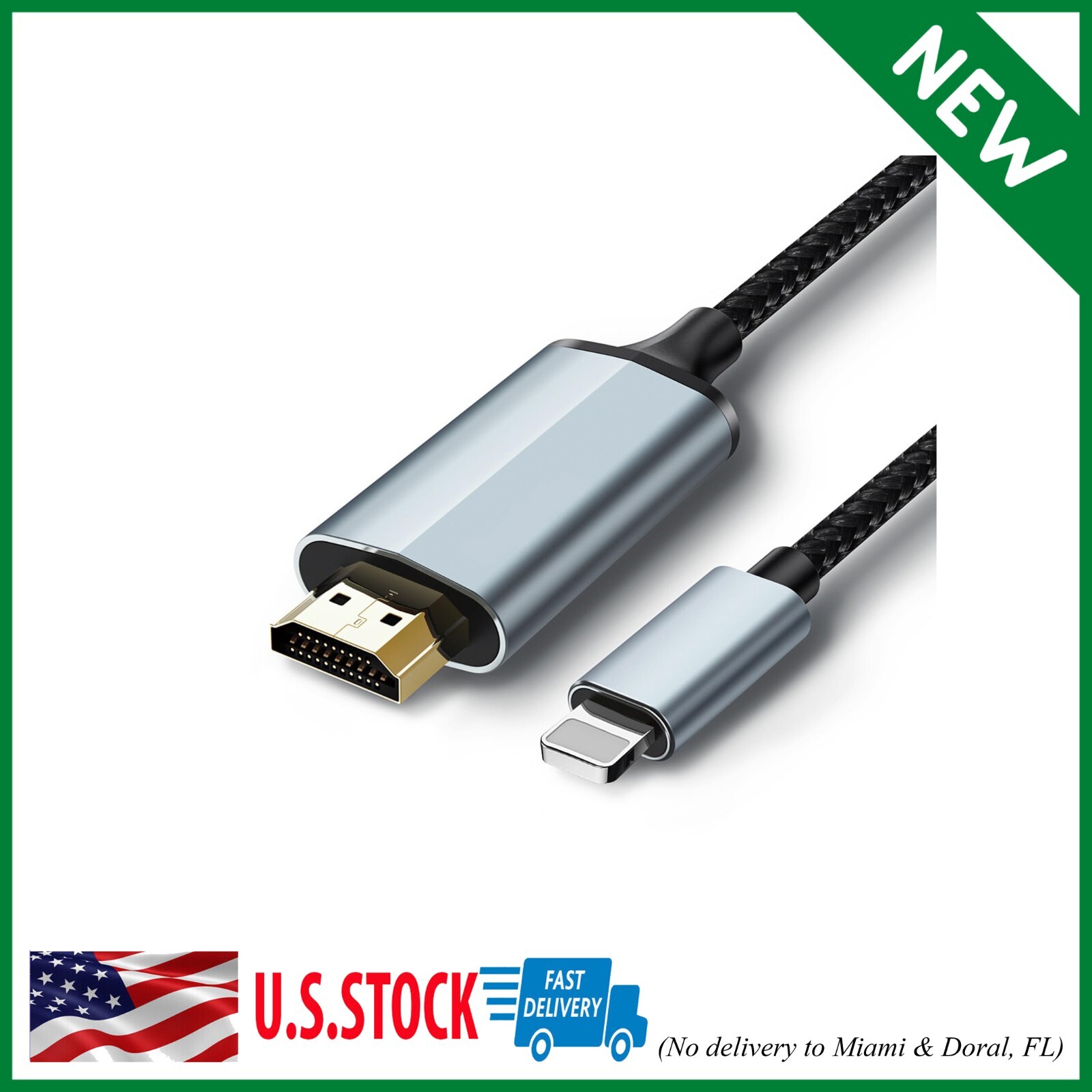 Lightning to HDMI Adapter, HDMI Cable for Iphone to TV Compatible with Iphone14,