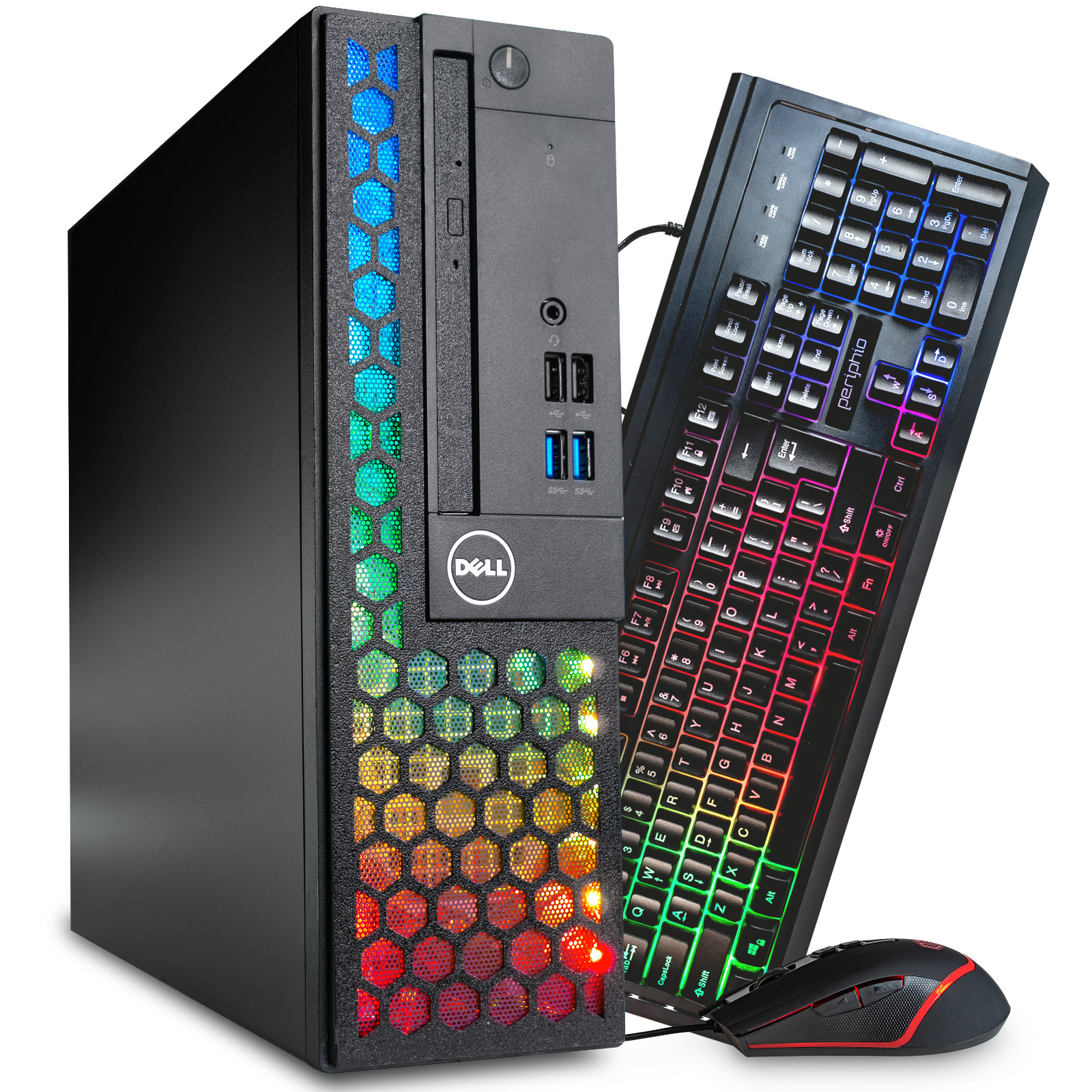 HEX Starter Gaming PC RGB Computer i5 8th Gen GT 1030 GPU 16GB RAM 512GB SSD