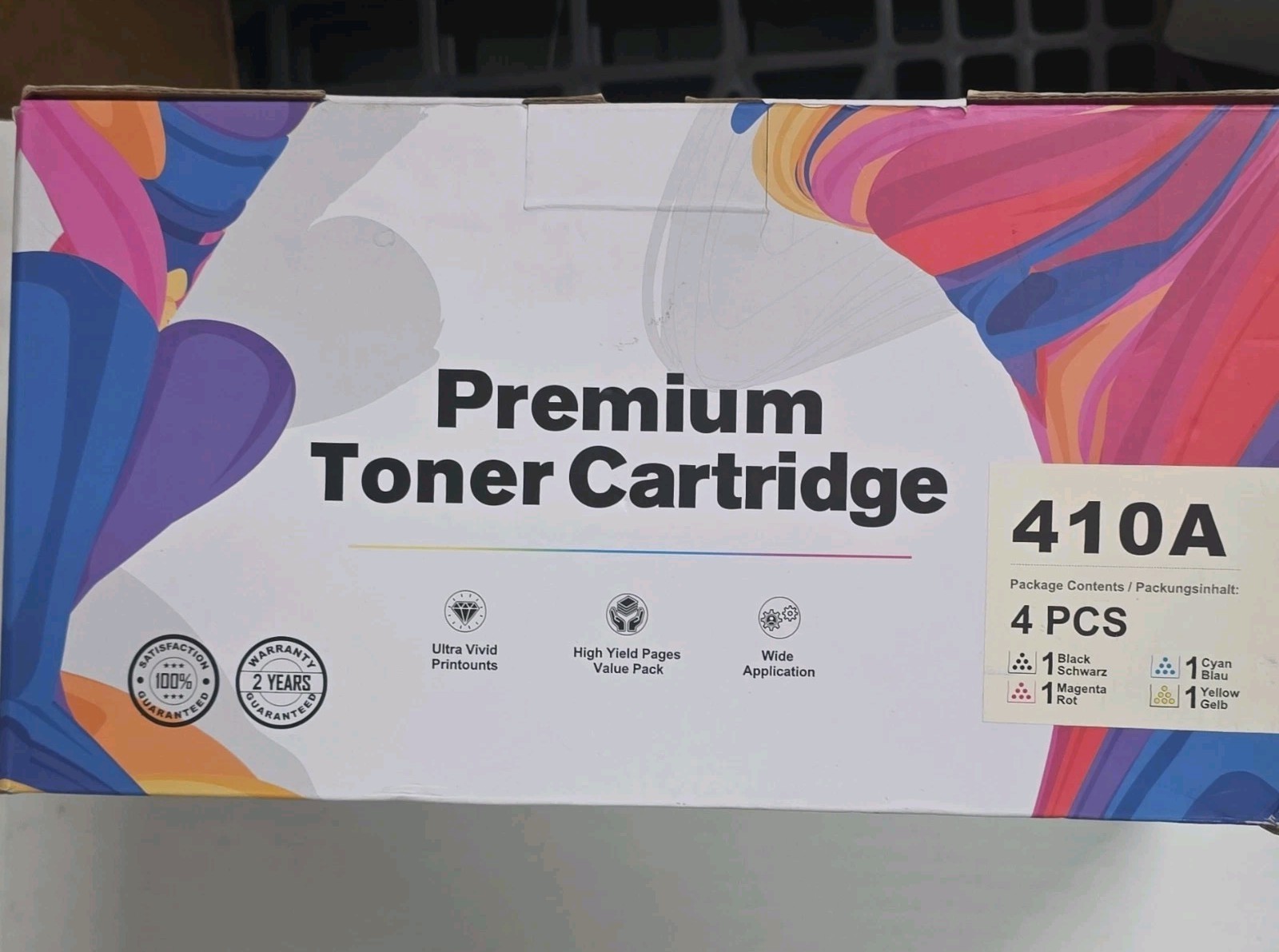 GPC Image 410A Premium Laser Toner Cartridge 4-Pack Black Magenta Cyan Yellow