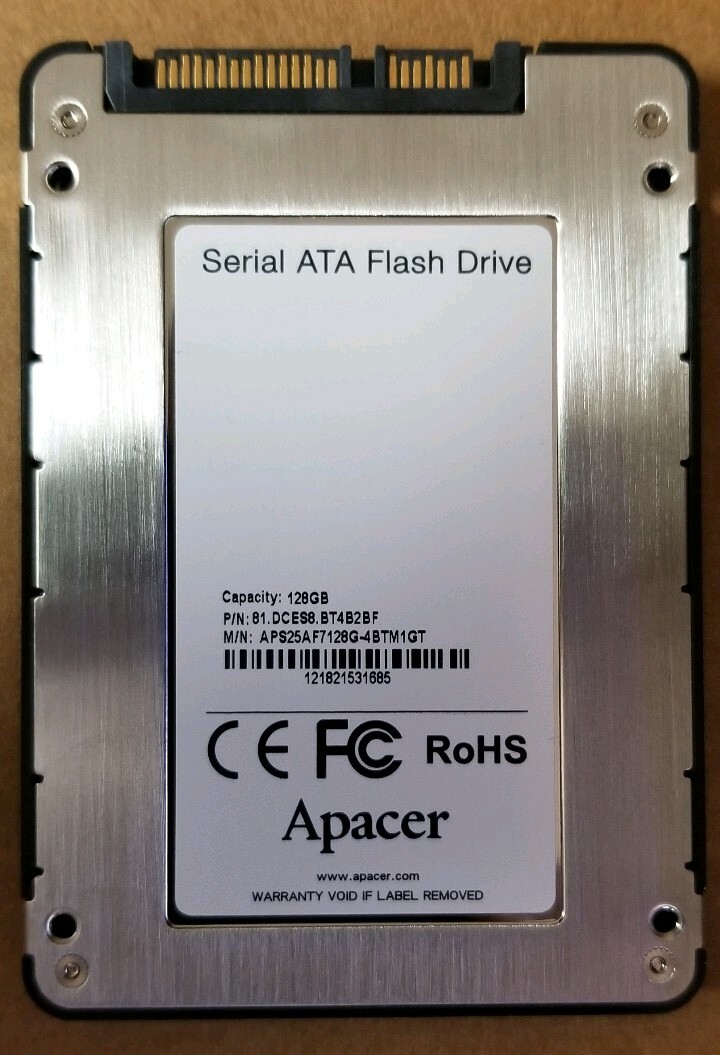 APACER 128GB 2.5" SATA MLC SOLID STATE DRIVE APS25AF7128G-4BTM1GT