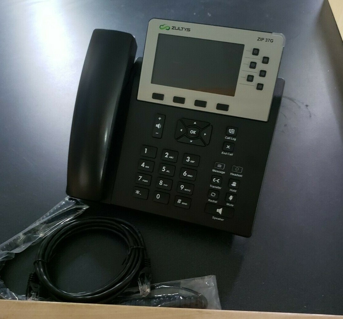 Zultys 37G Color Gigabit IP Business Phone Grade B noticeable scratches on displ