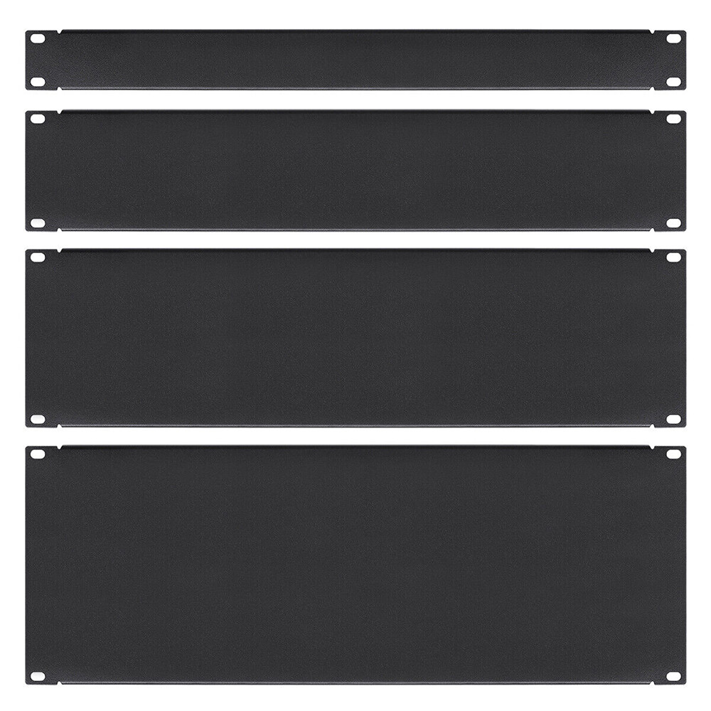  1U-4U Vented Unvented Blank Rack Mount Panel Spacer 19" Network Server Cabinet