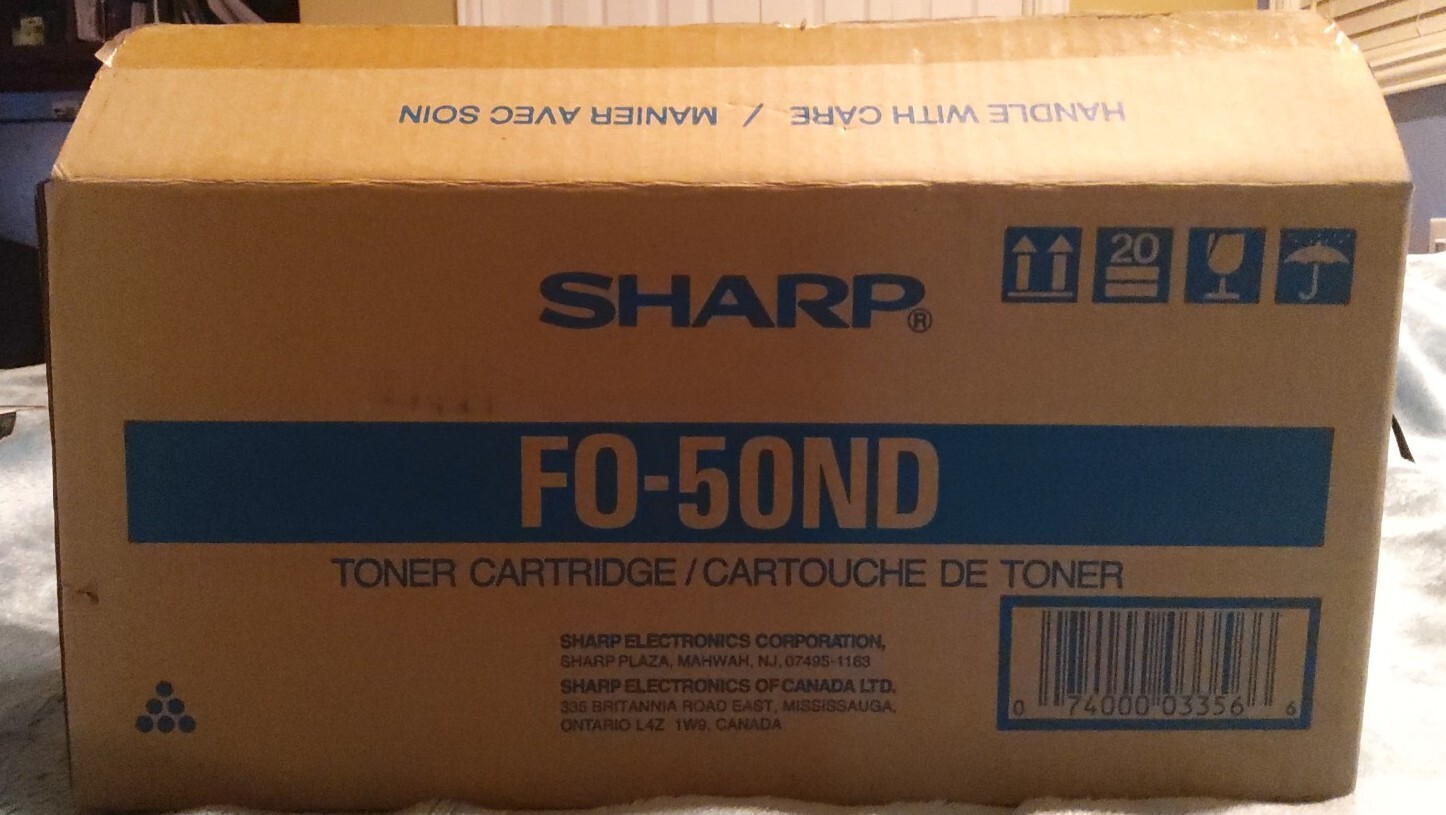 SHARP FO-50ND Black Laser Toner Cartridge FO Series 6000 Page Yield