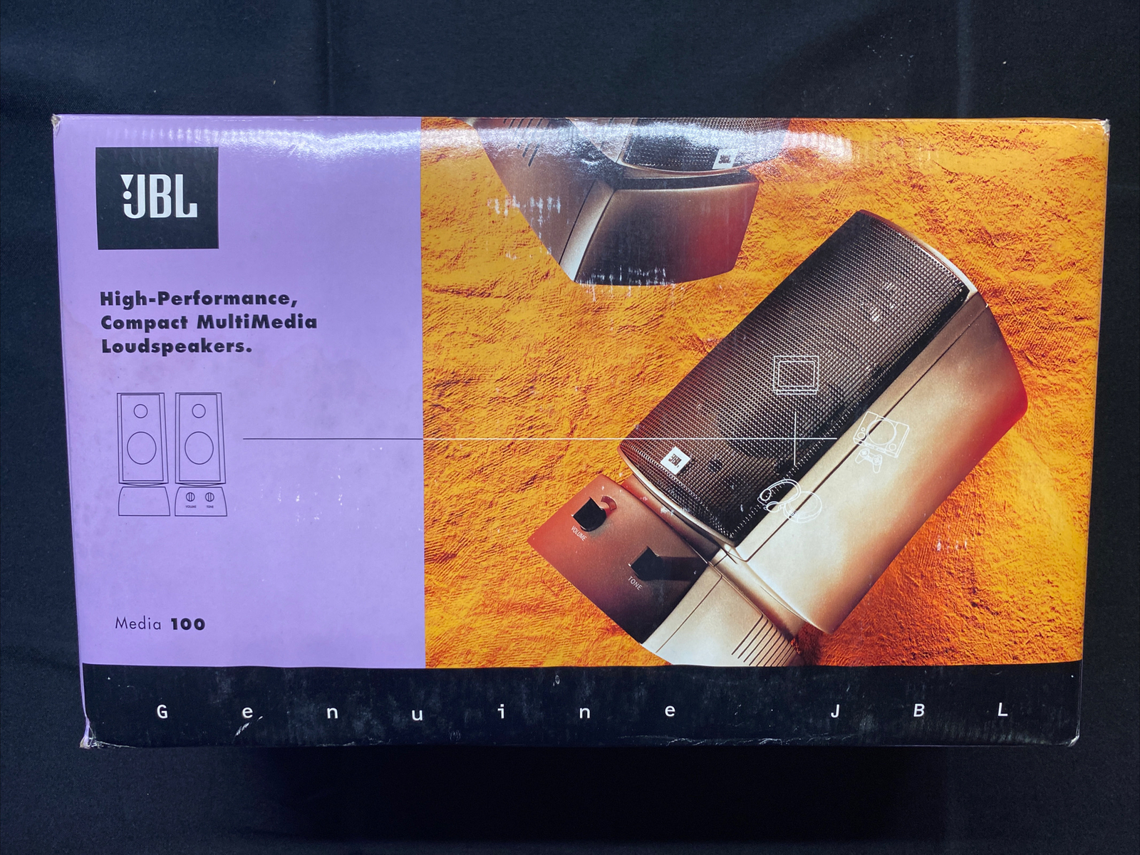 JBL Media 100 High Performance Compact Multimedia Loudspeakers New