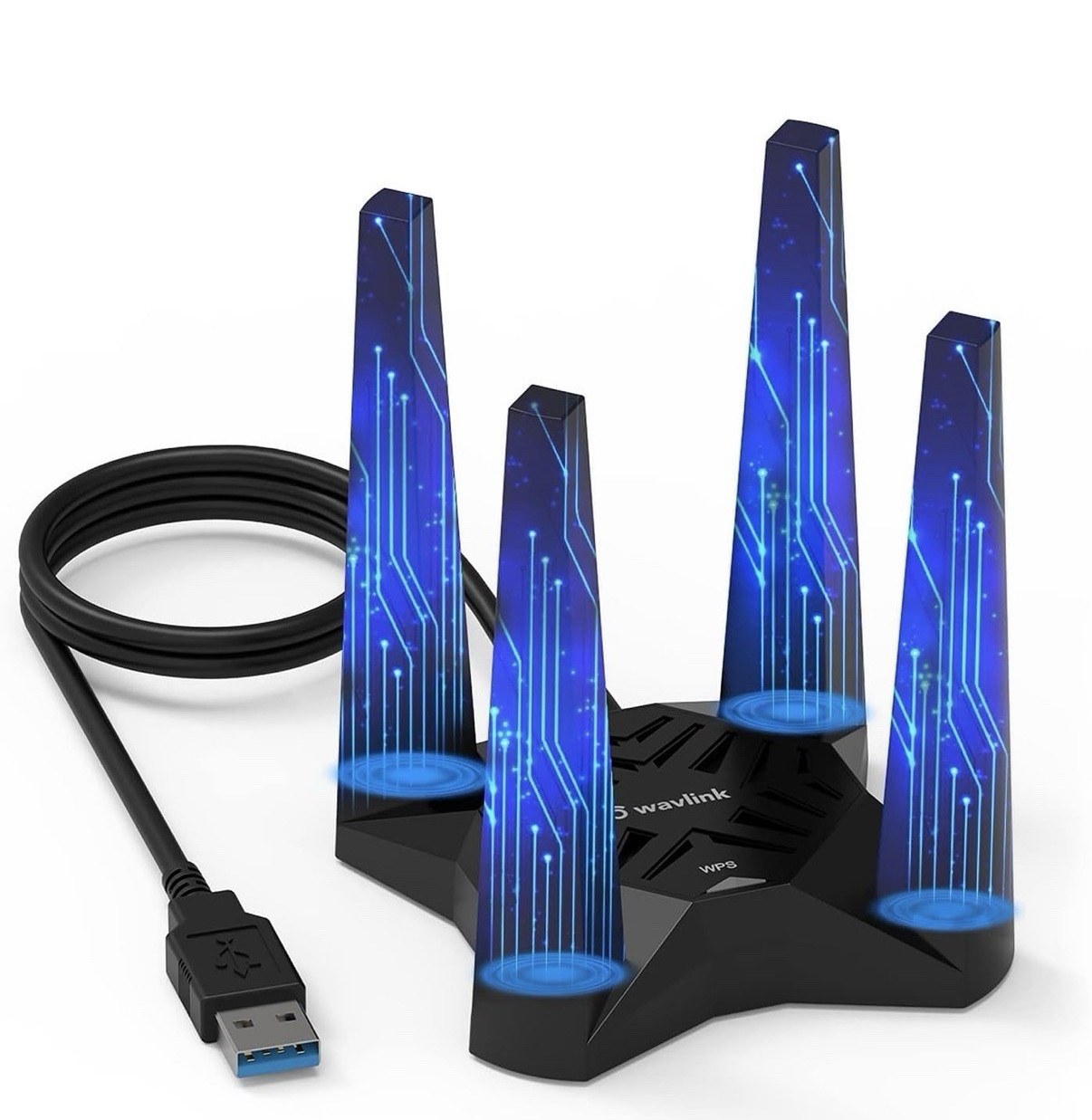 Wavlink AX1800 WiFi 6 Dual-Band USB Adapter 1201Mbps USB 3.0 for PC Laptop