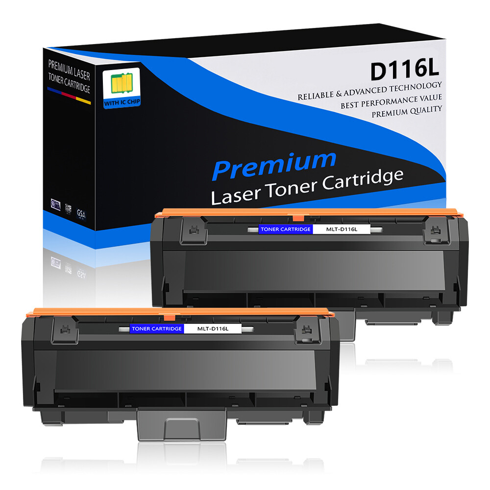 2 Packs MLT-D116L Toner Cartridge For SAMSUNG SL-M2835DW SL-M2885FW SL-M2625D