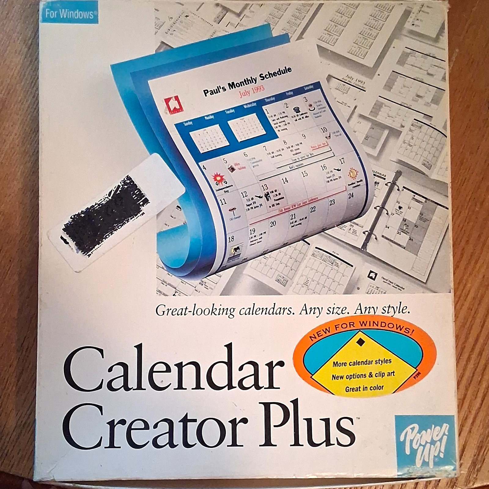 Power Up Calendar Creator Plus for Windows English 3.5" Floppy Disks