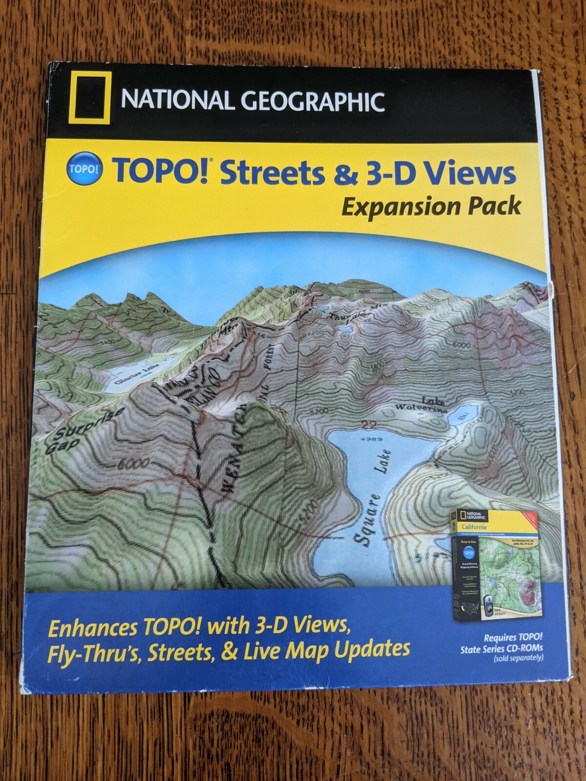 National Geographic Topo Streets & 3-D Views Expansion Pack - GPS USA MAPS 2004