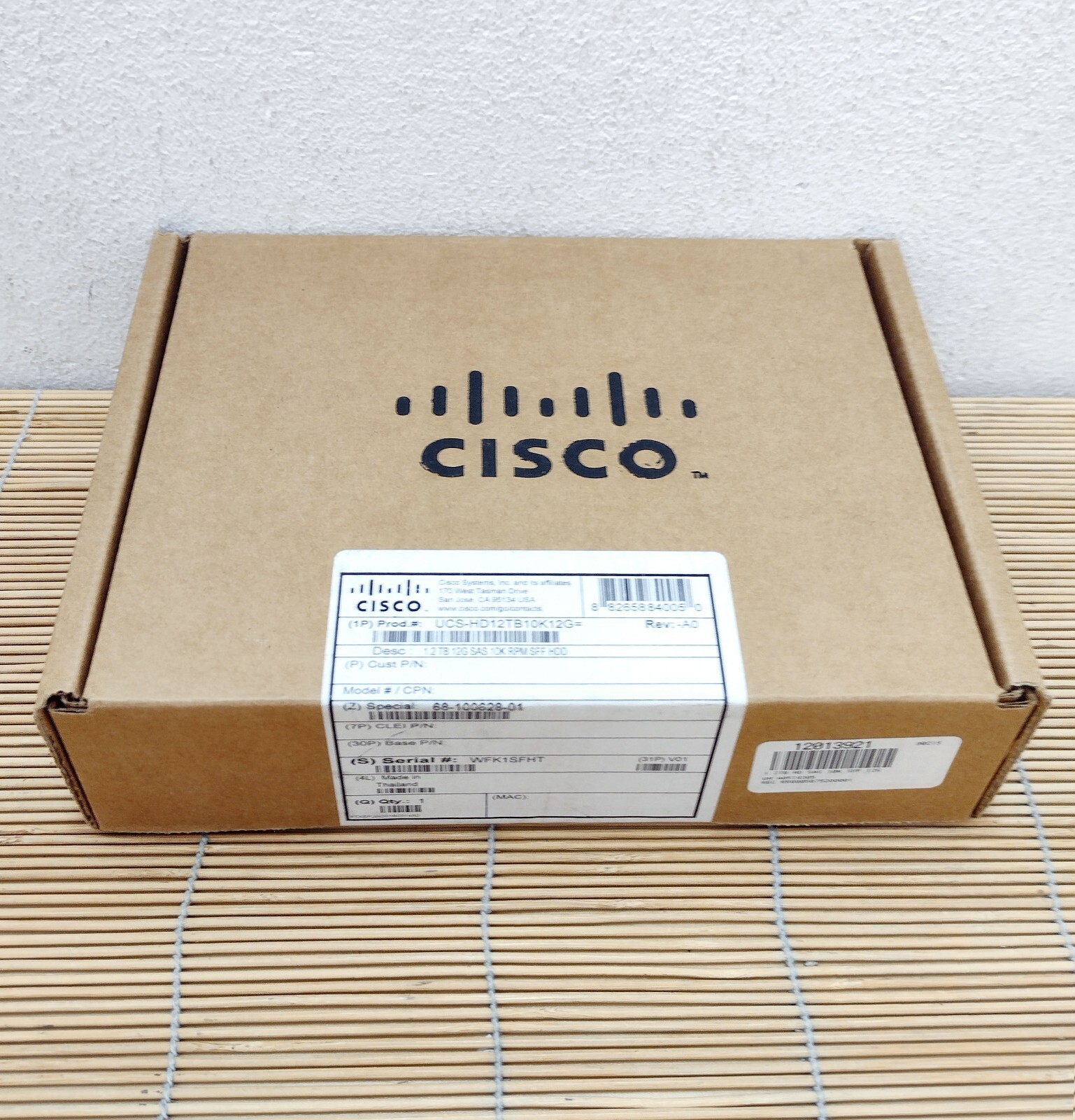 New Cisco UCS-HD12TB10K12G 1.2TB 12G SAS 10K RPM SFF HDD New Sealed Box