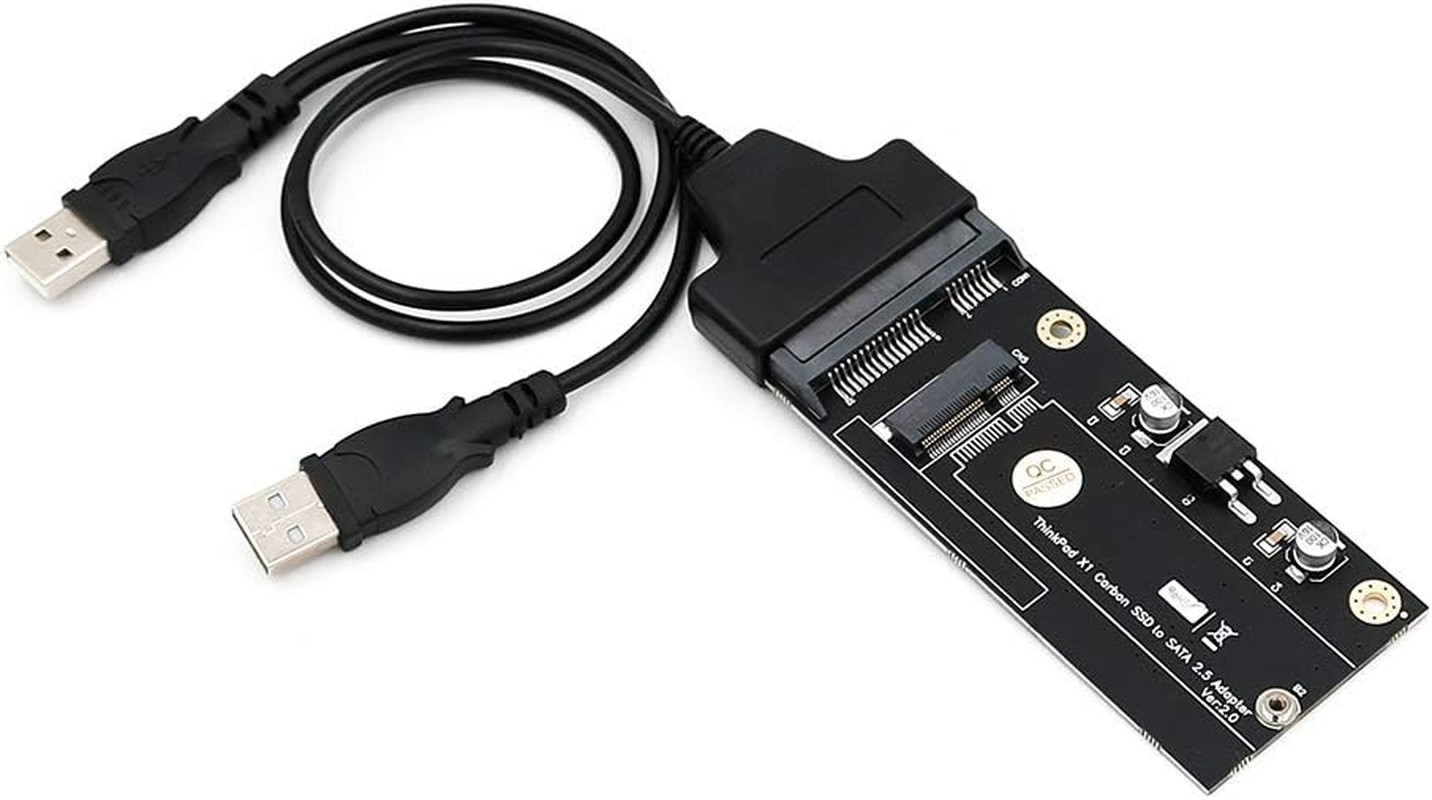 20+6 Pin SSD to SATA 2.5 USB Adapter USB 2.0 Cable for ThinkPad X1 Carbon
