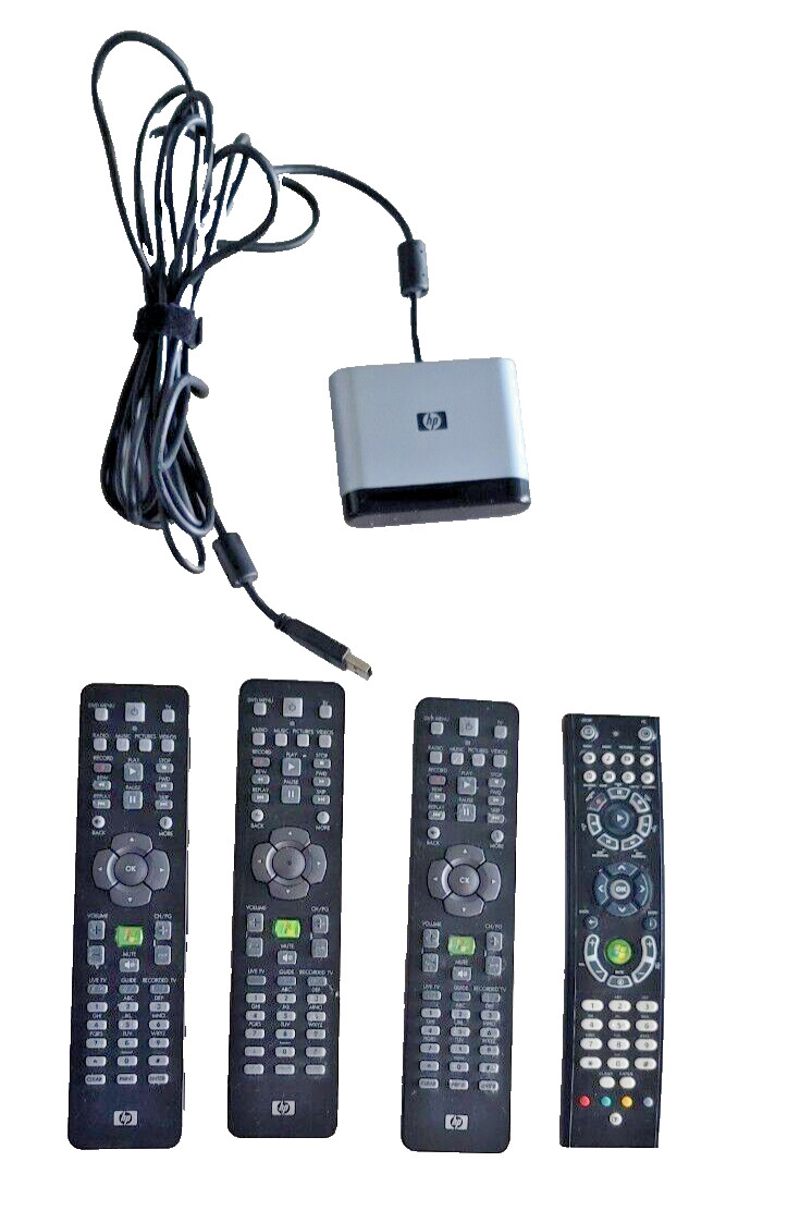 LOT - HP & Rosewill Infrared IR Wireless Remotes with USB IR Receiver Windows 11