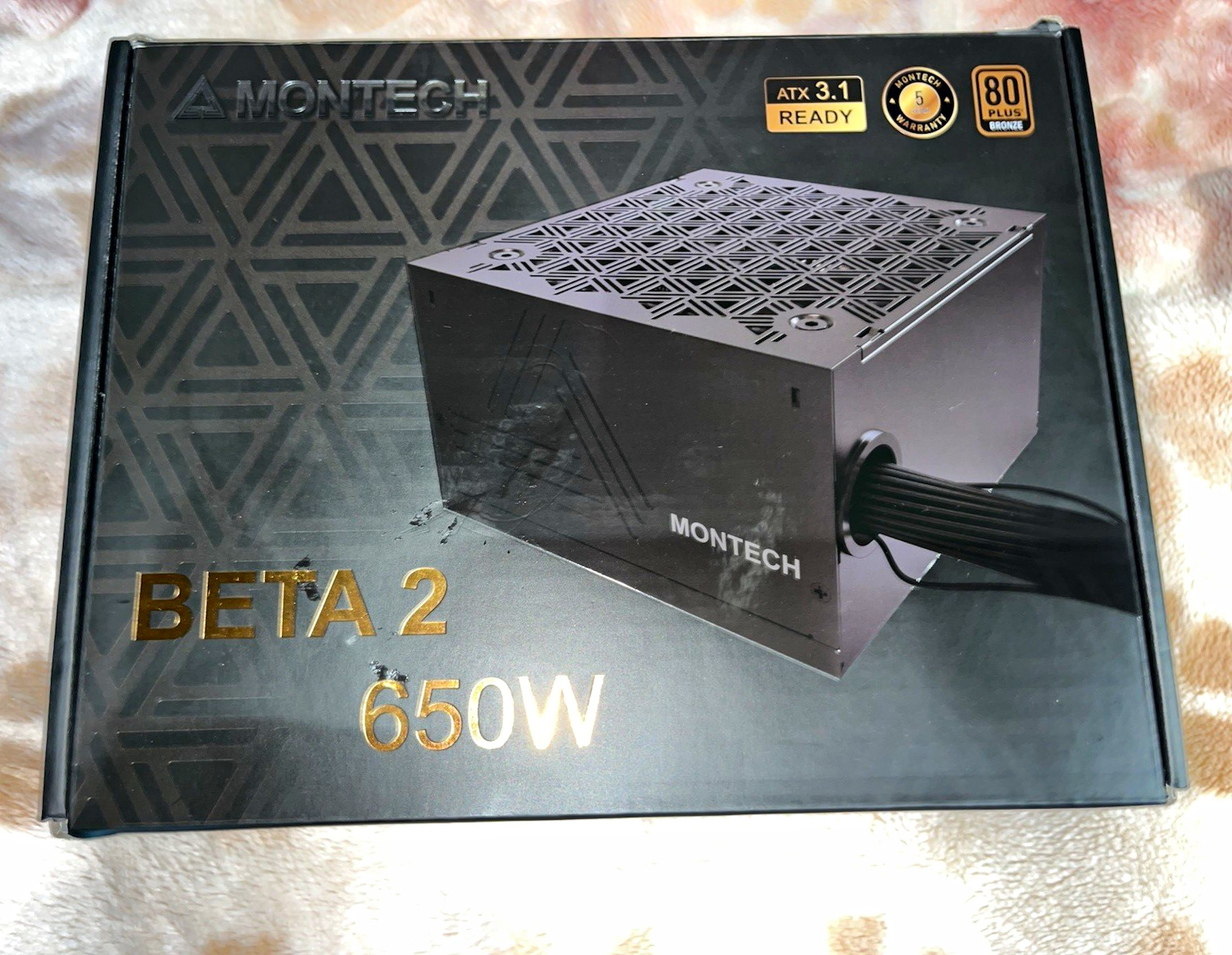 Montech BETA 2 650W ATX Power Supply 80 PLUS Bronze Black 1 Fan