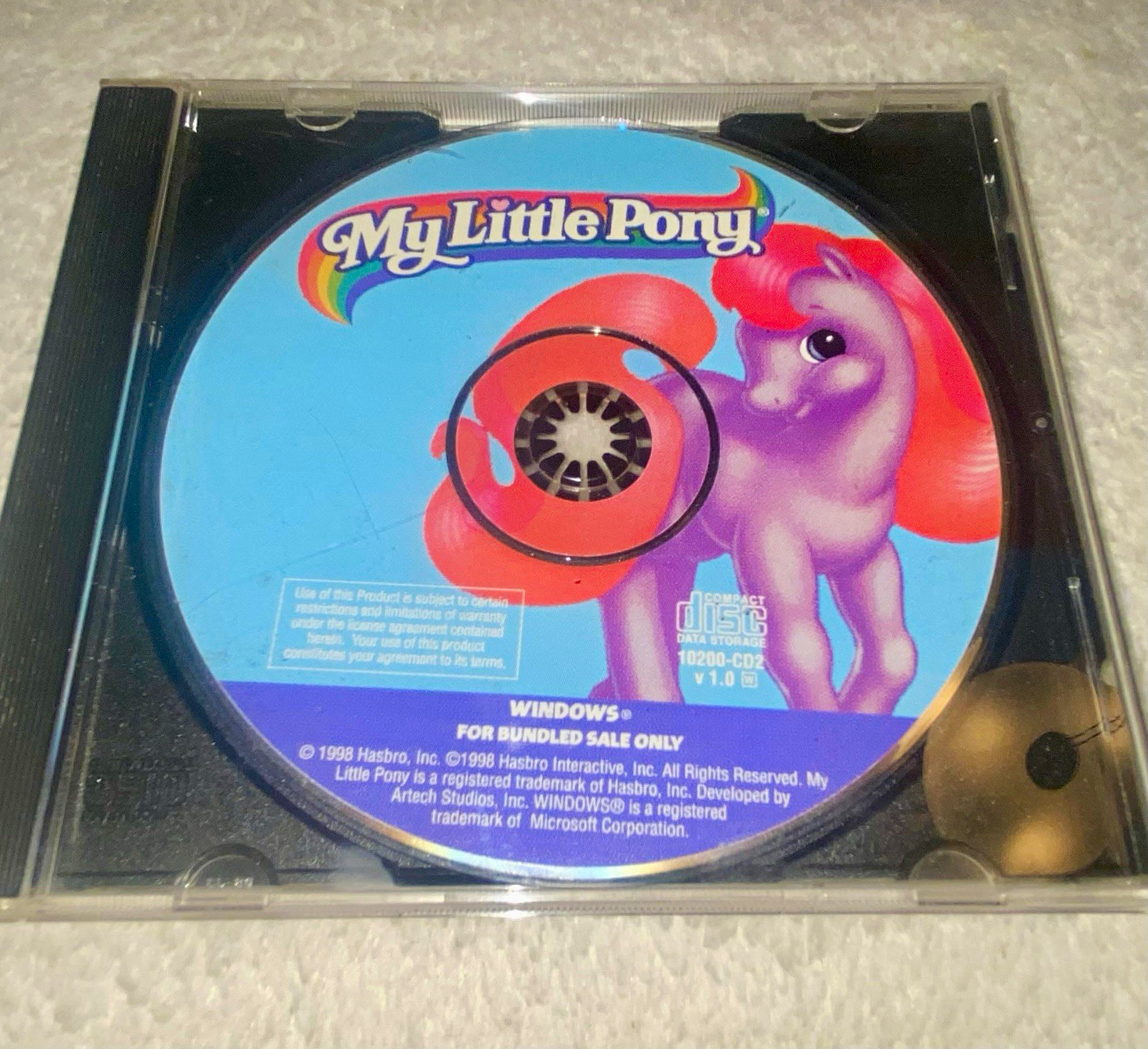 Hasbro My Little Pony Windows PC Game CD-ROM 10200-C02 For Bundle Sale Only Rare