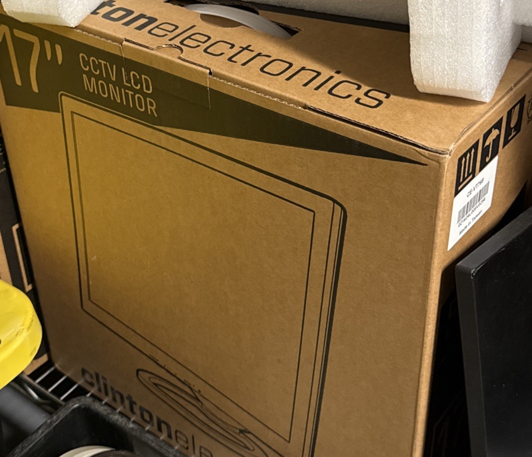 17” Clinton Electronics CCTV LCD Monitor 