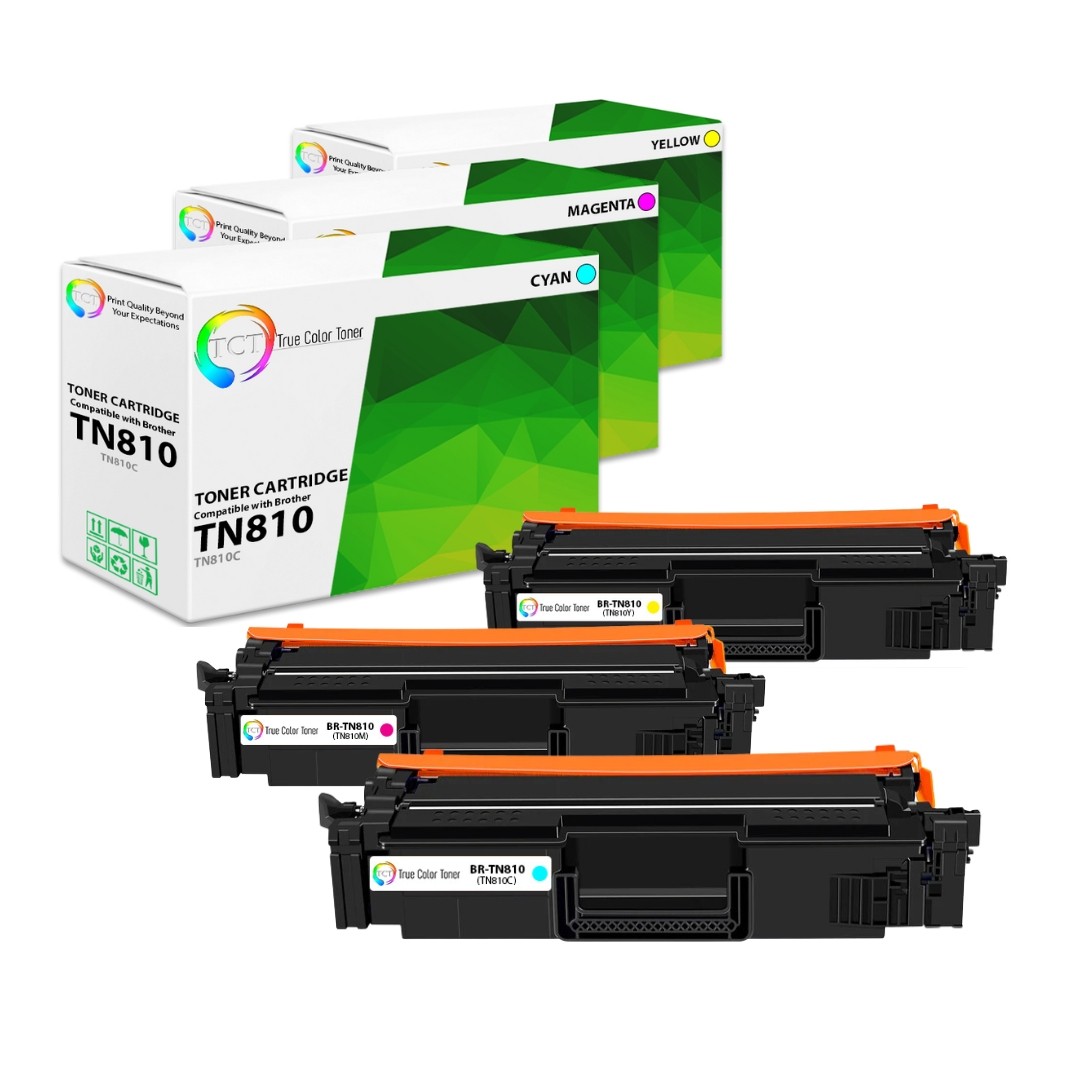 3PK TCT Premium TN810 CYM for Compatible Brother HL‐L9410CDN Toner Cartridge