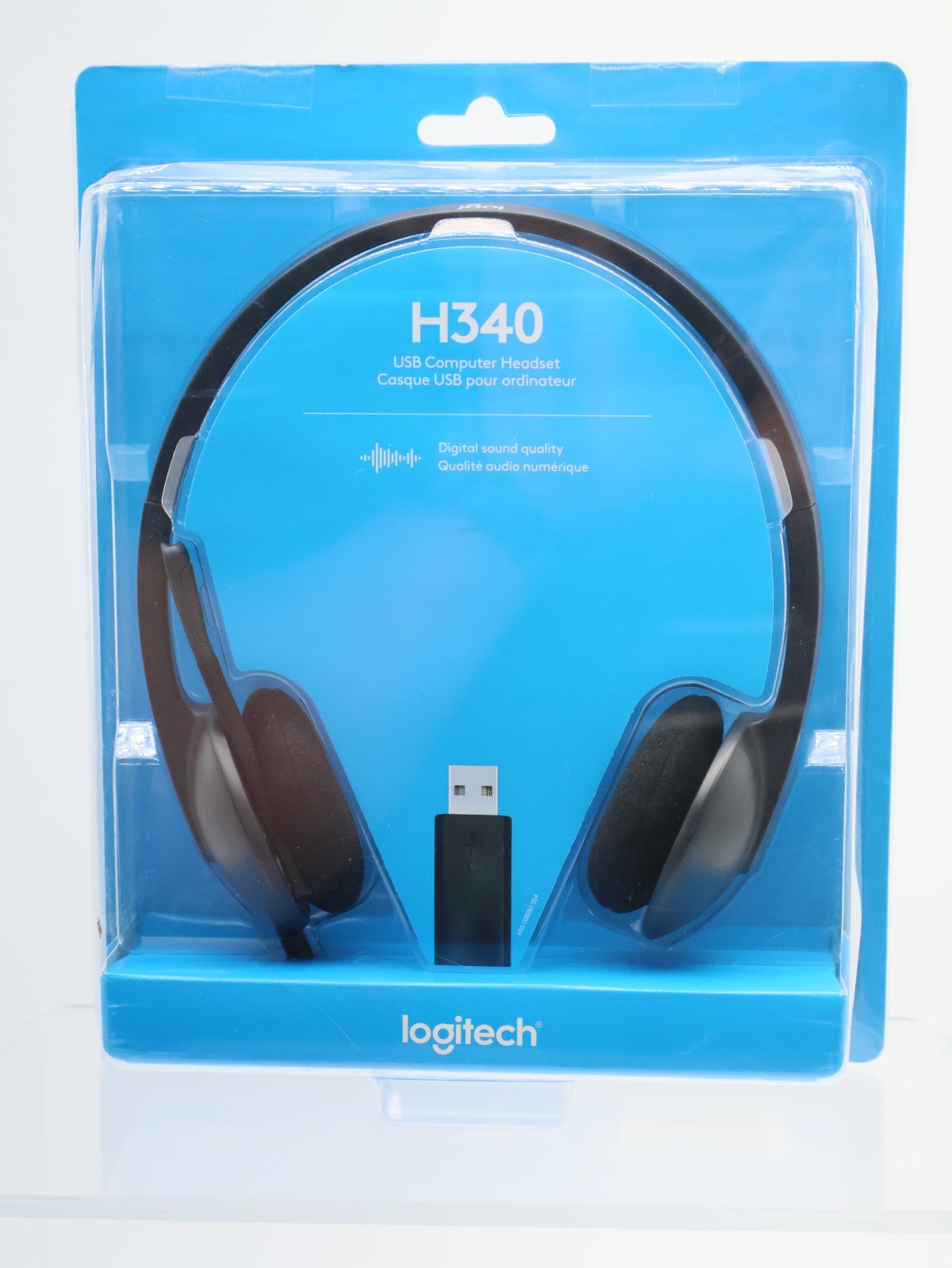 Logitech H340 USB Computer Headset Noise Cancelling Mic, Brand New In Box